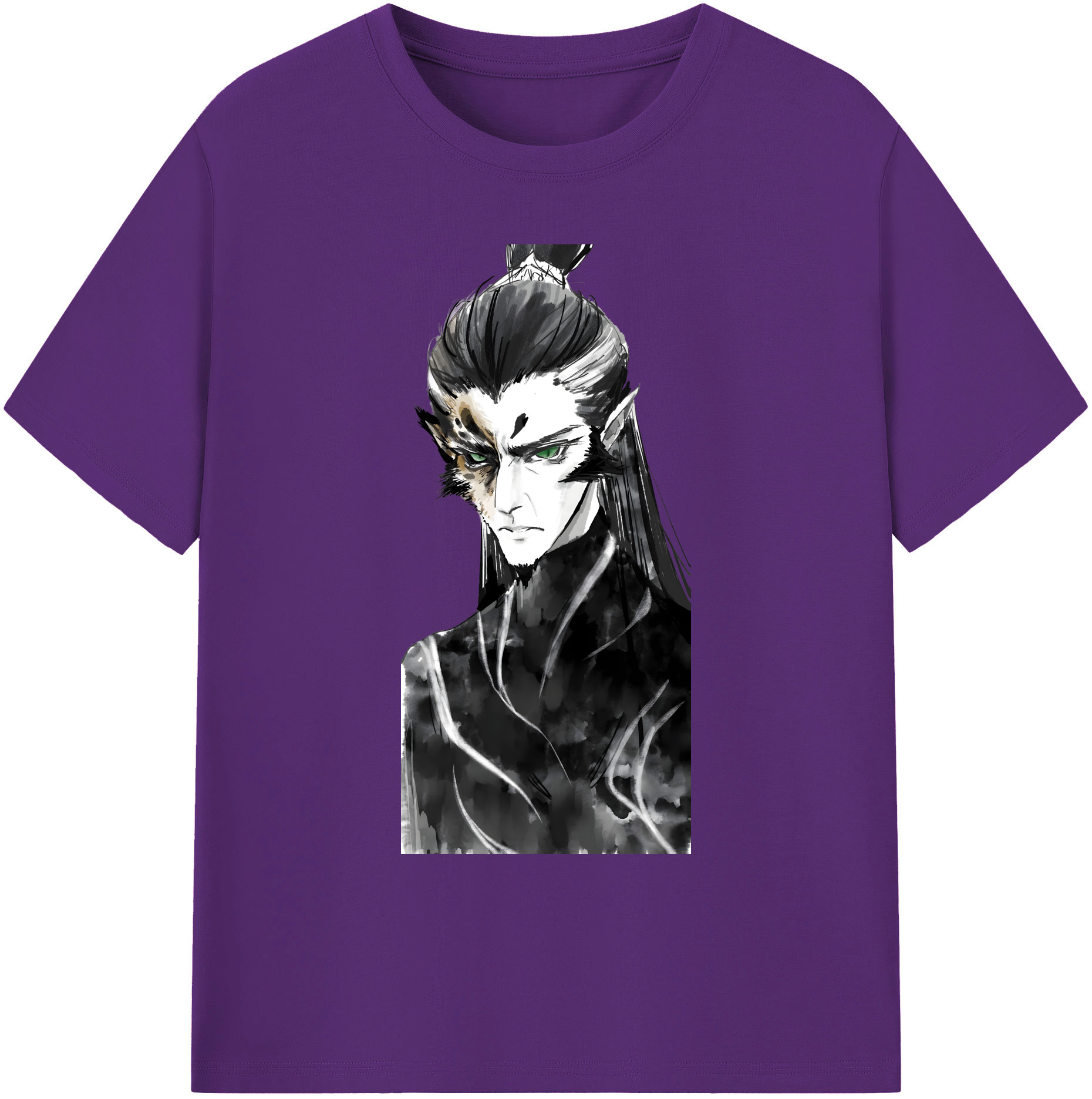 （画像用） Ne Zha 2 ナタ 魔童の大暴れ 綿100％ メンズ半袖Tシャツ｜肌触りやわらか＆通気性