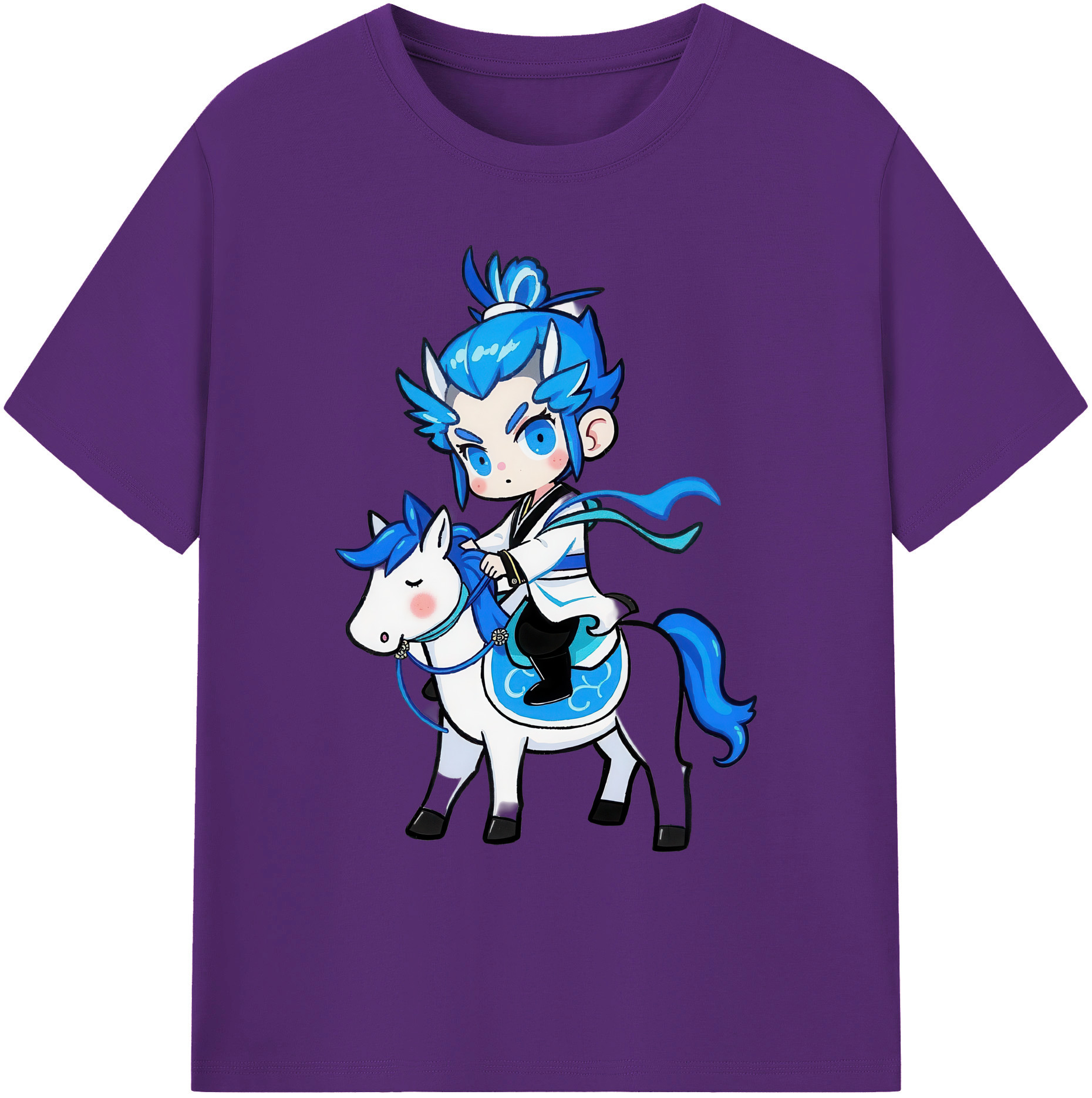 （画像用） Ne Zha 2 ナタ 魔童の大暴れ 綿100％ メンズ半袖Tシャツ｜肌触りやわらか＆通気性