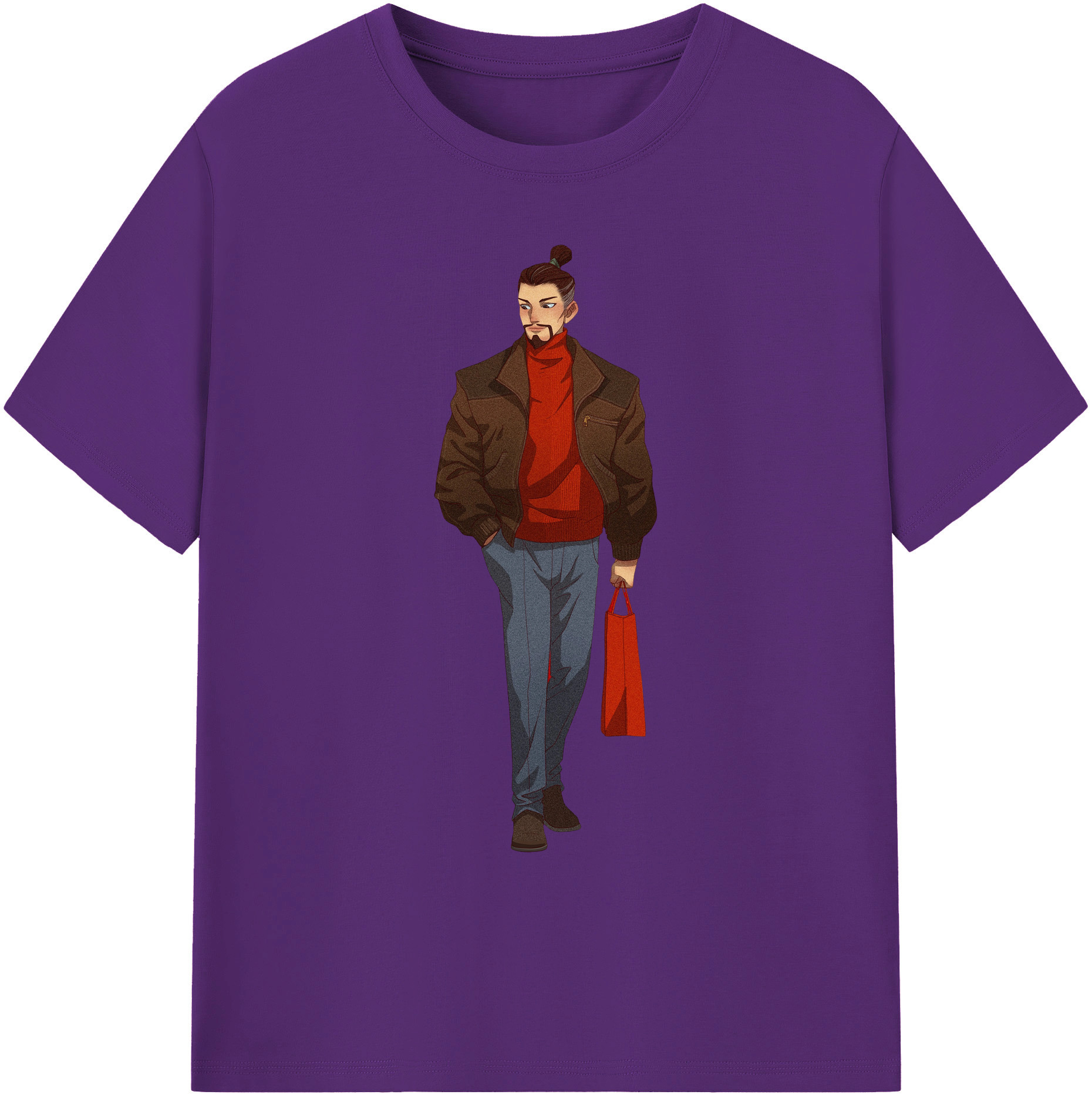 （画像用） Ne Zha 2 ナタ 魔童の大暴れ 綿100％ メンズ半袖Tシャツ｜肌触りやわらか＆通気性