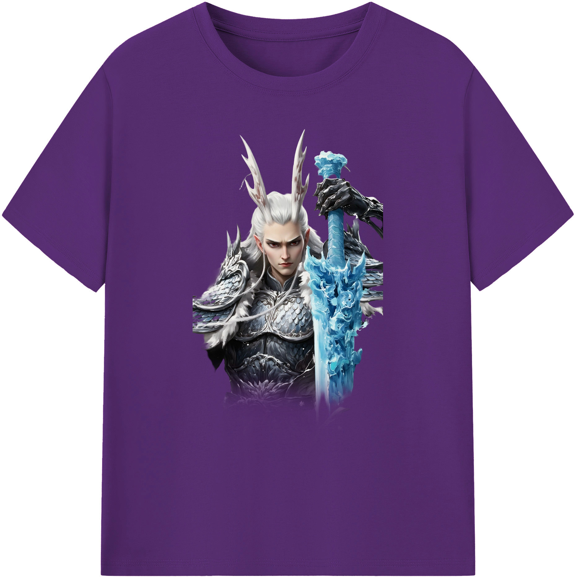 （画像用） Ne Zha 2 ナタ 魔童の大暴れ 綿100％ メンズ半袖Tシャツ｜肌触りやわらか＆通気性