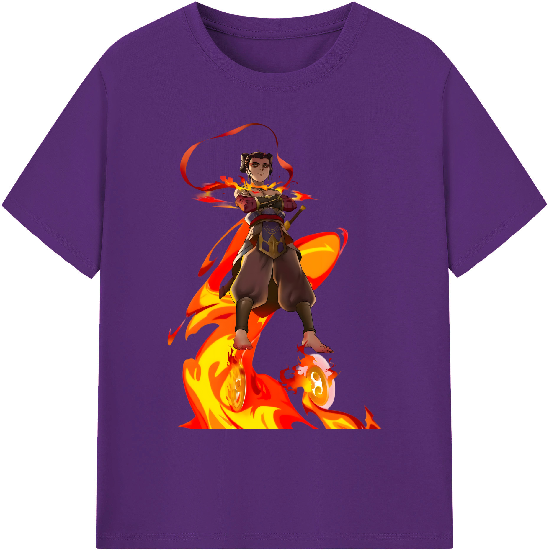 （画像用） Ne Zha 2 ナタ 魔童の大暴れ 綿100％ メンズ半袖Tシャツ｜肌触りやわらか＆通気性