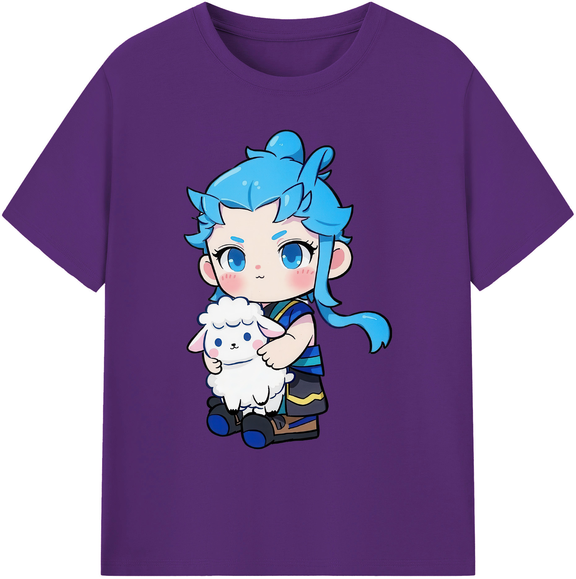 （画像用） Ne Zha 2 ナタ 魔童の大暴れ 綿100％ メンズ半袖Tシャツ｜肌触りやわらか＆通気性
