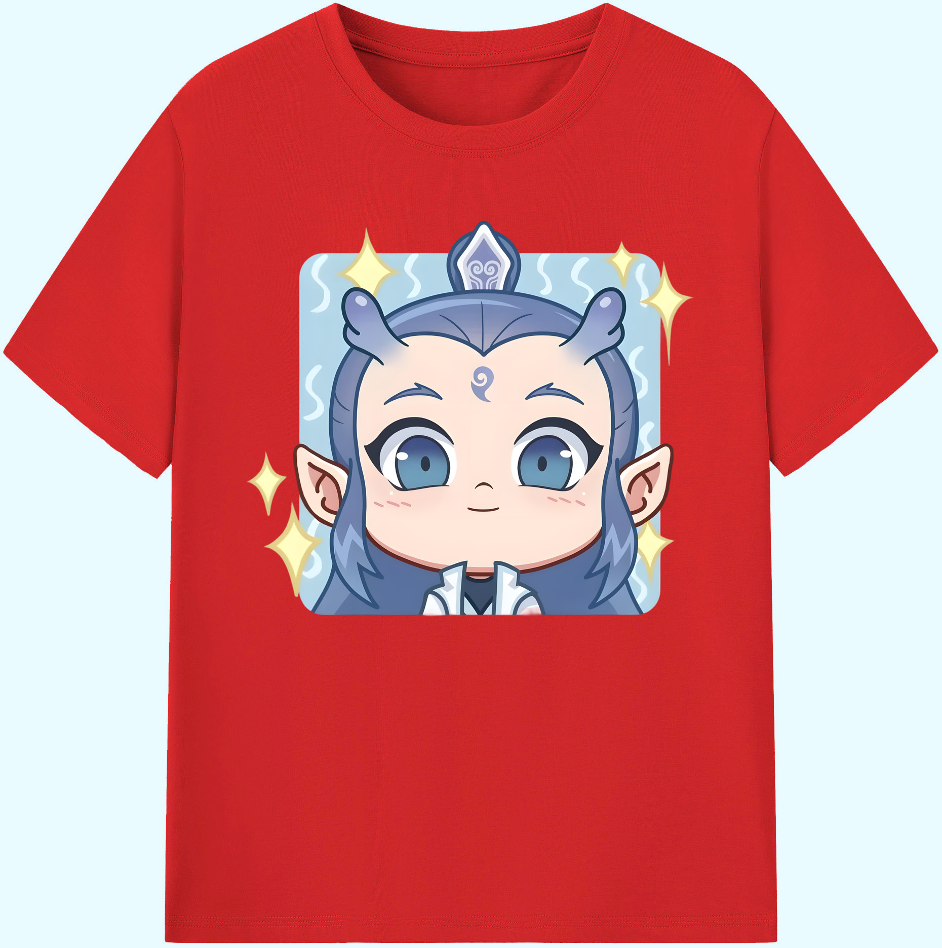 （画像用） Ne Zha 2 ナタ 魔童の大暴れ 綿100％ メンズ半袖Tシャツ｜肌触りやわらか＆通気性
