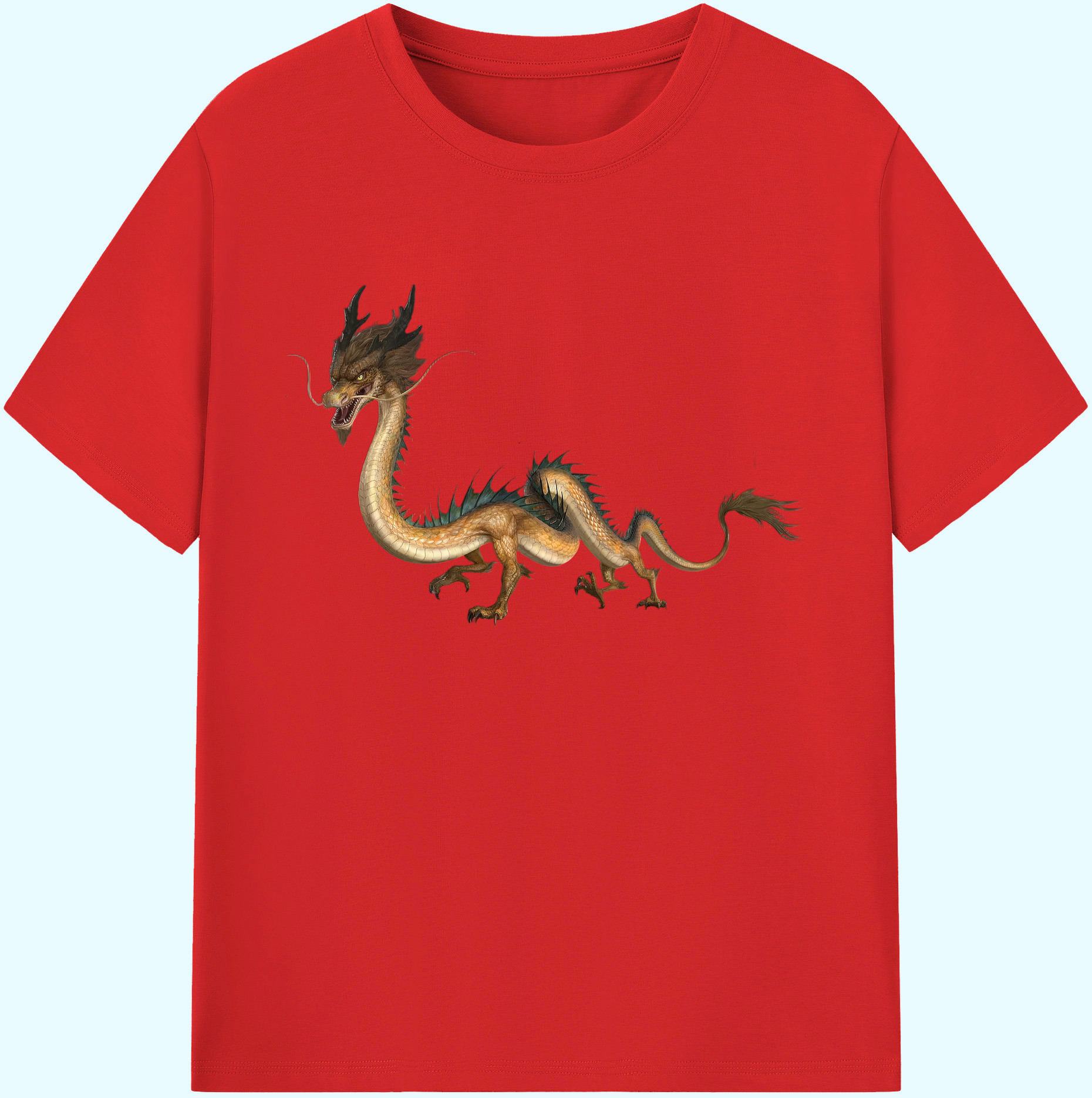 （画像用） Ne Zha 2 ナタ 魔童の大暴れ 綿100％ メンズ半袖Tシャツ｜肌触りやわらか＆通気性