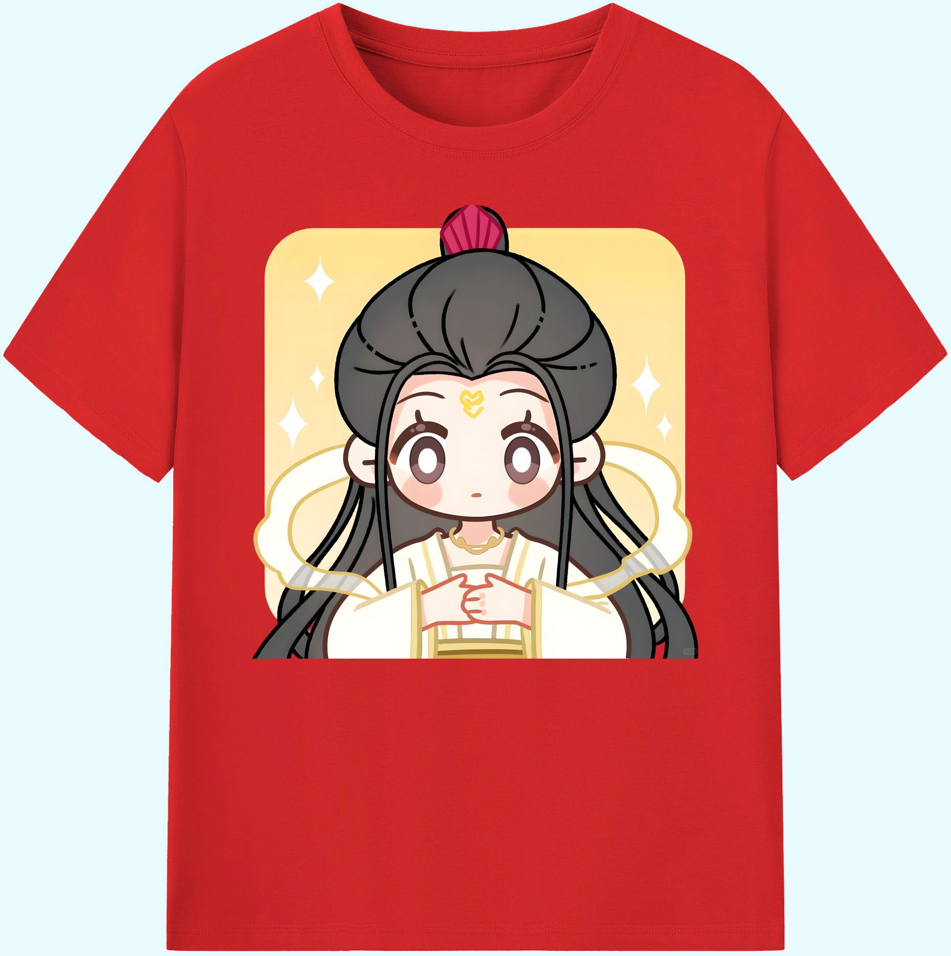 （画像用） Ne Zha 2 ナタ 魔童の大暴れ 綿100％ メンズ半袖Tシャツ｜肌触りやわらか＆通気性