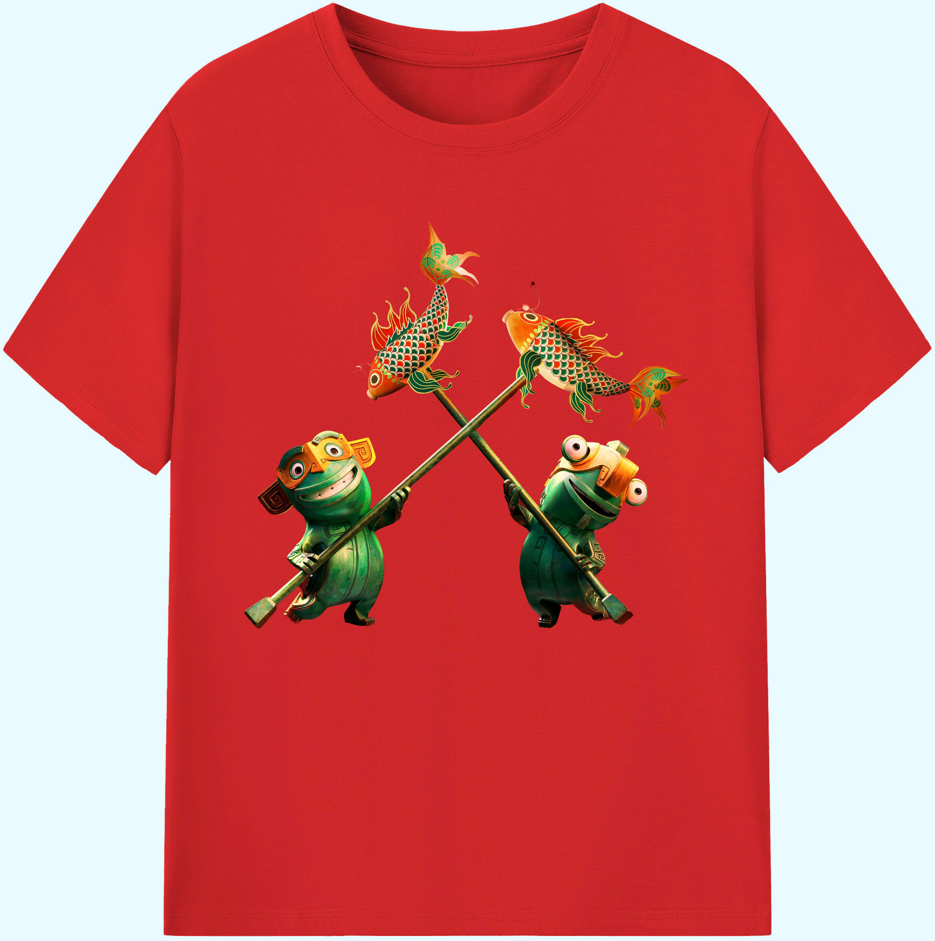 （画像用） Ne Zha 2 ナタ 魔童の大暴れ 綿100％ メンズ半袖Tシャツ｜肌触りやわらか＆通気性