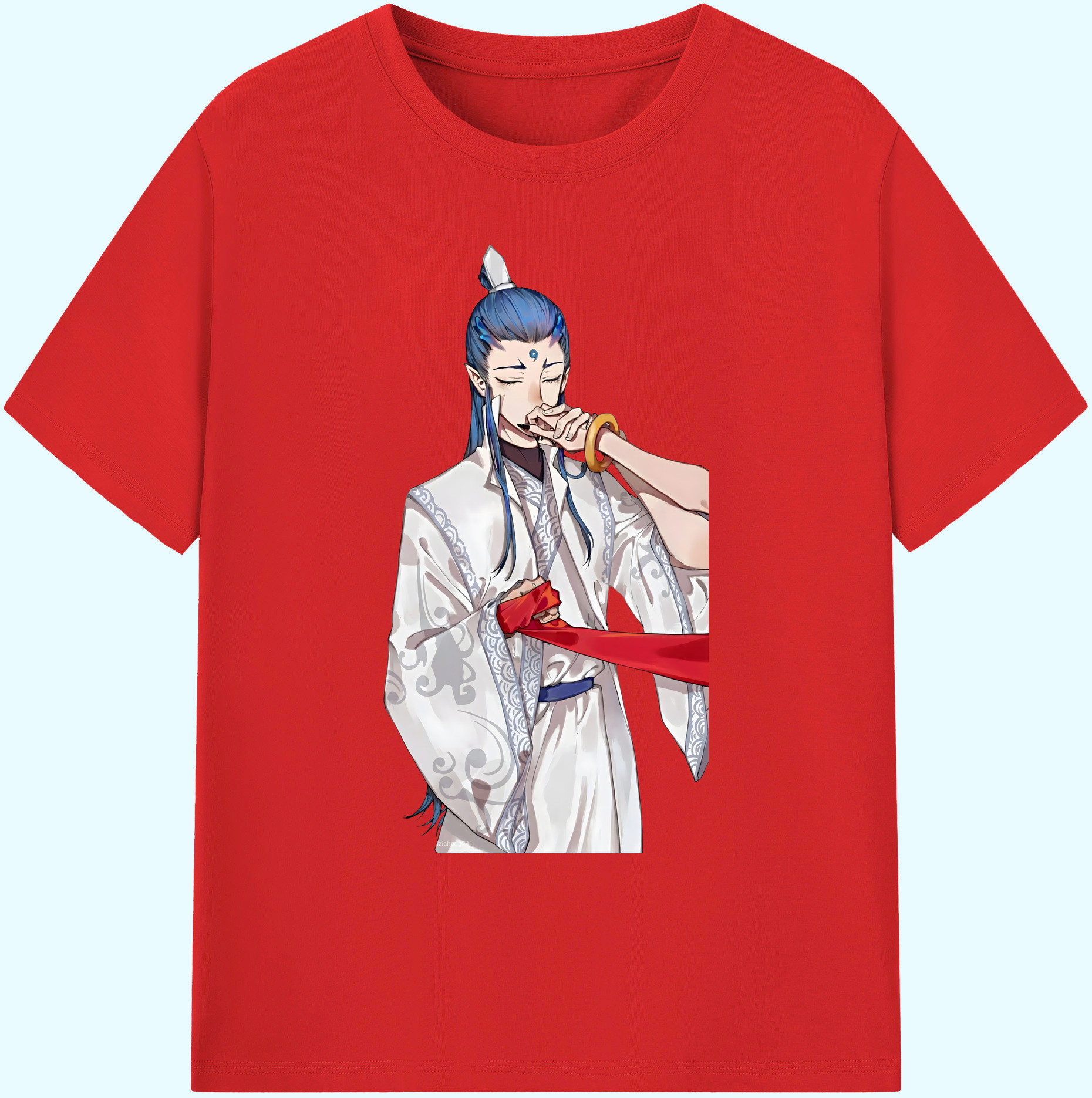 （画像用） Ne Zha 2 ナタ 魔童の大暴れ 綿100％ メンズ半袖Tシャツ｜肌触りやわらか＆通気性