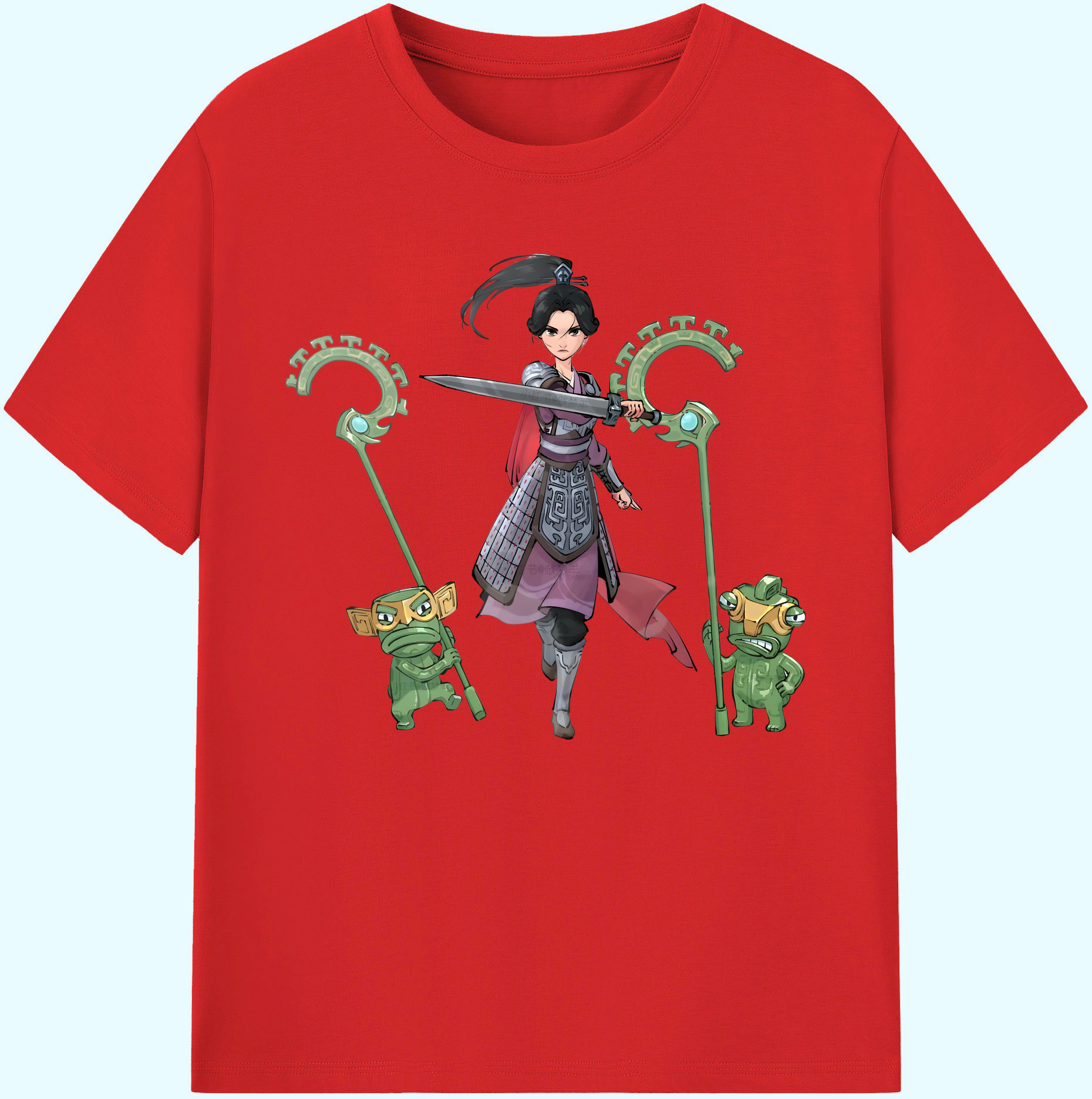 （画像用） Ne Zha 2 ナタ 魔童の大暴れ 綿100％ メンズ半袖Tシャツ｜肌触りやわらか＆通気性