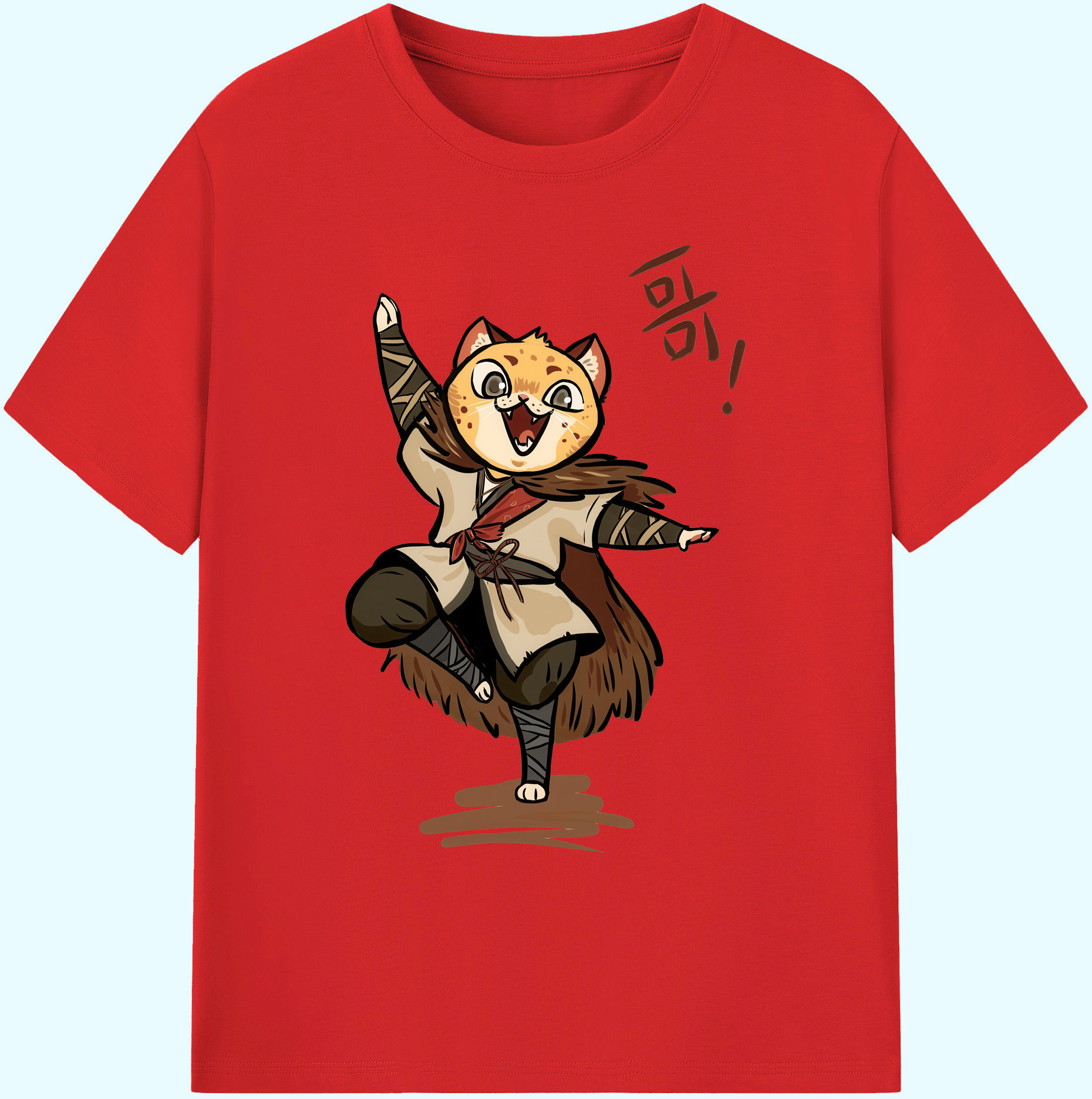 （画像用） Ne Zha 2 ナタ 魔童の大暴れ 綿100％ メンズ半袖Tシャツ｜肌触りやわらか＆通気性