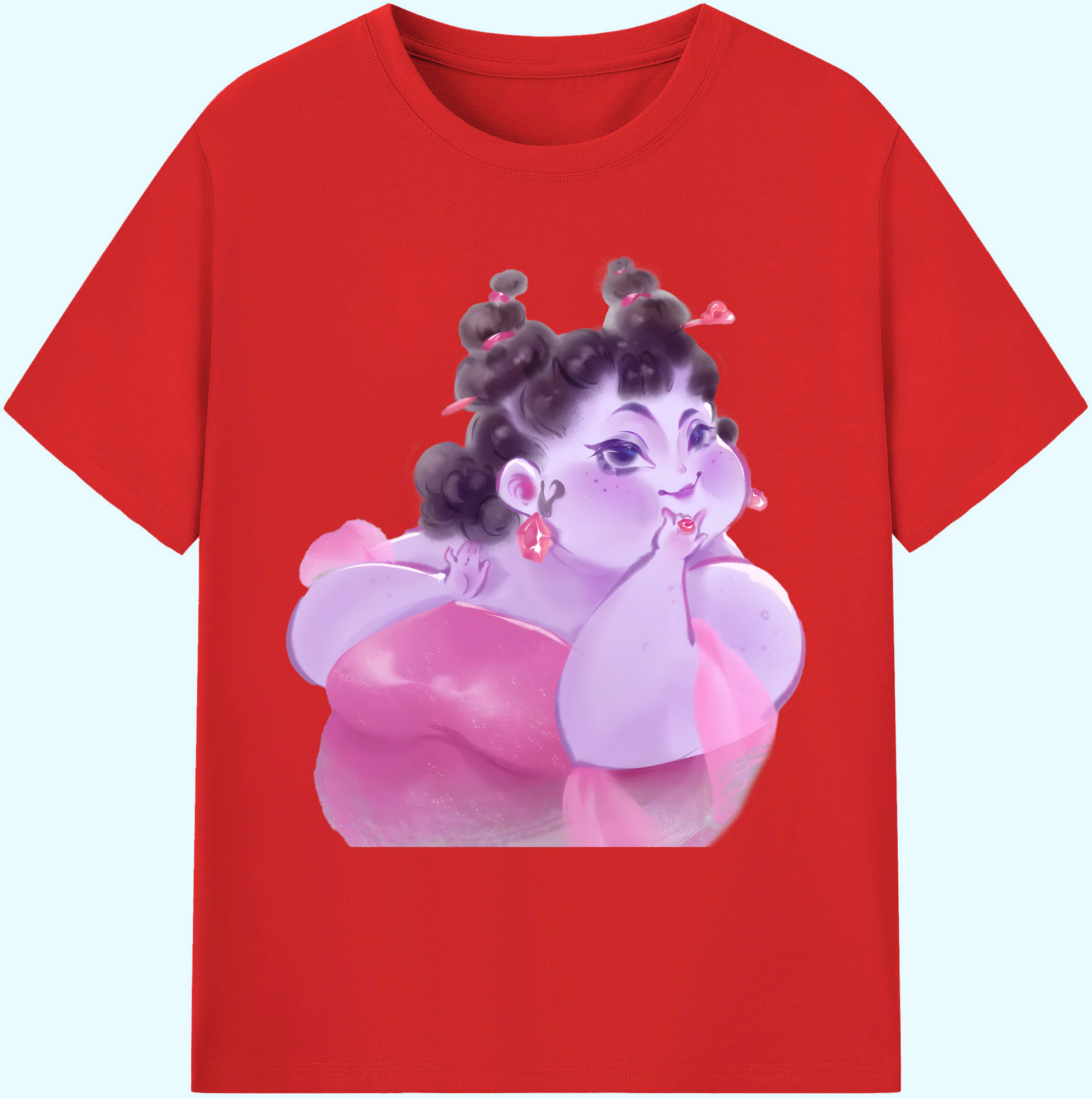（画像用） Ne Zha 2 ナタ 魔童の大暴れ 綿100％ メンズ半袖Tシャツ｜肌触りやわらか＆通気性