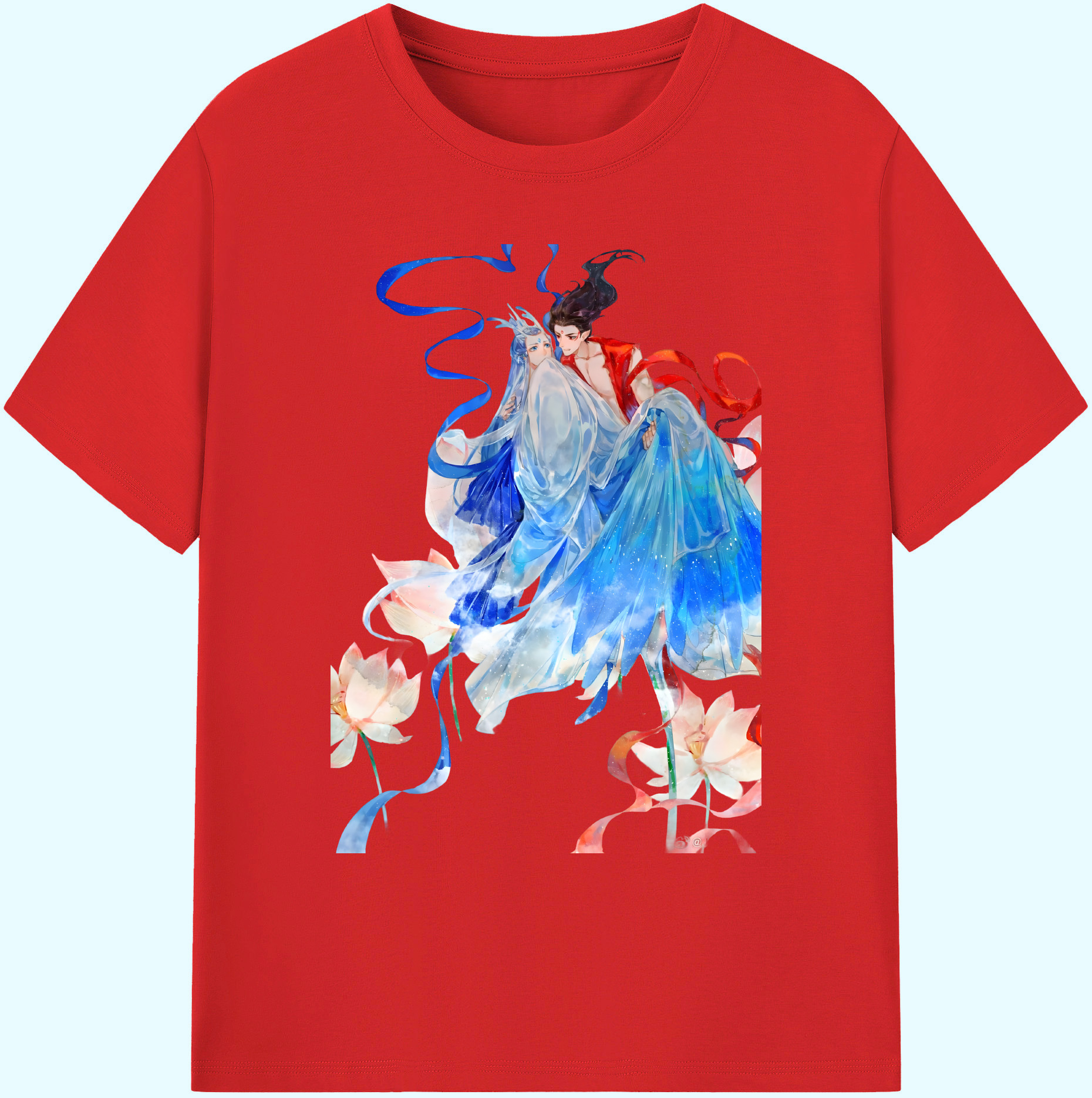 （画像用） Ne Zha 2 ナタ 魔童の大暴れ 綿100％ メンズ半袖Tシャツ｜肌触りやわらか＆通気性