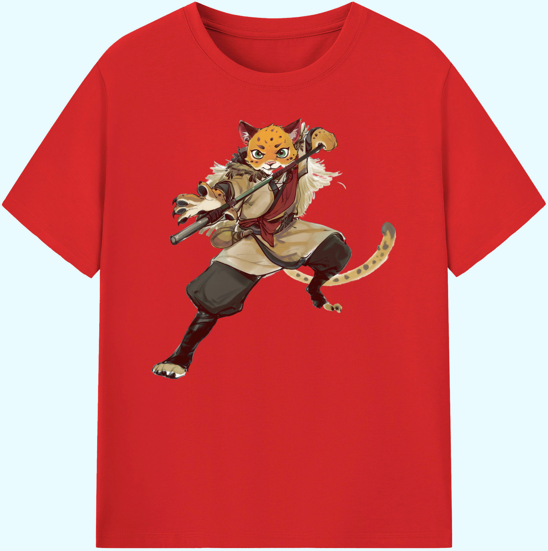 （画像用） Ne Zha 2 ナタ 魔童の大暴れ 綿100％ メンズ半袖Tシャツ｜肌触りやわらか＆通気性