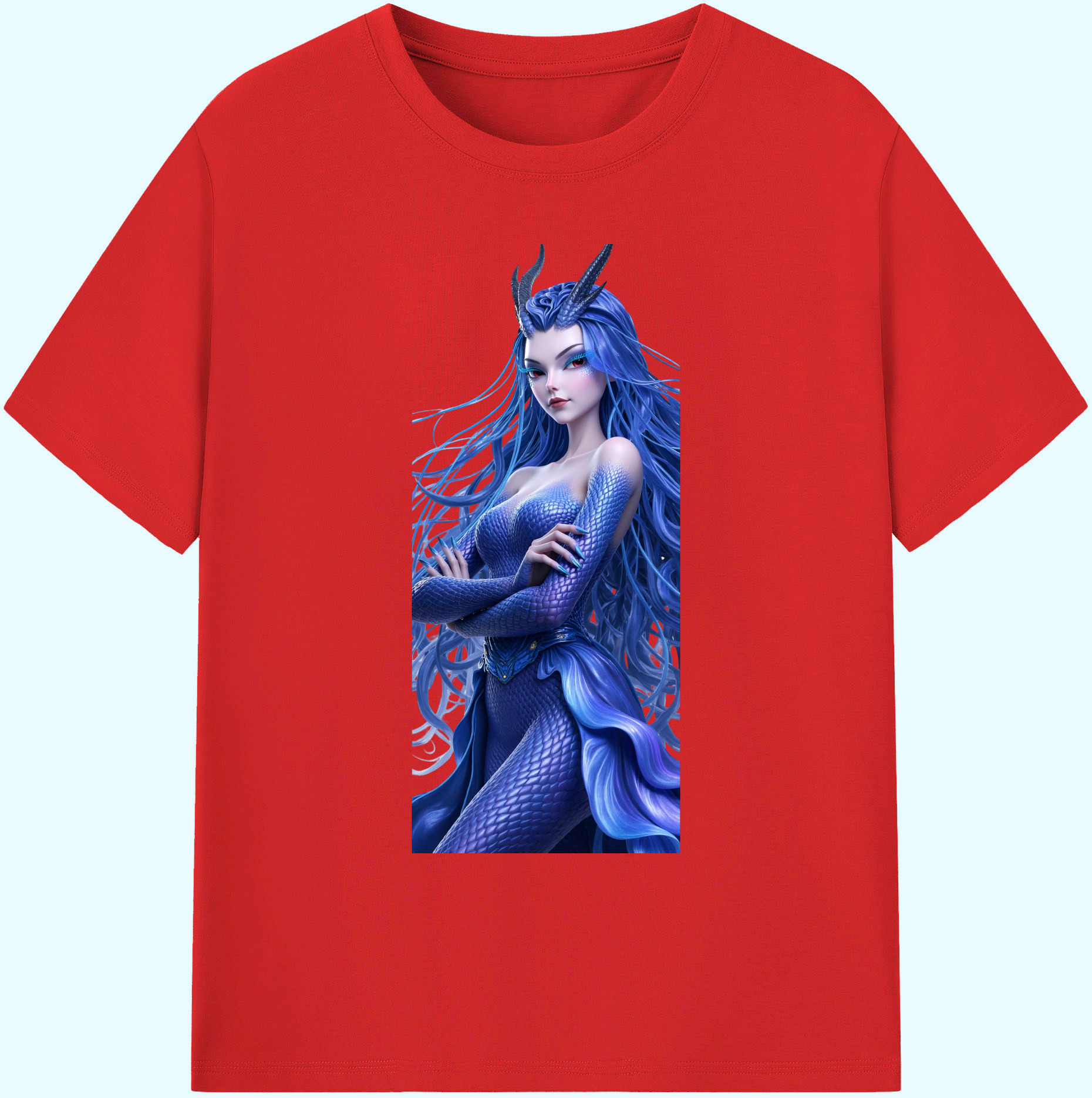 （画像用） Ne Zha 2 ナタ 魔童の大暴れ 綿100％ メンズ半袖Tシャツ｜肌触りやわらか＆通気性