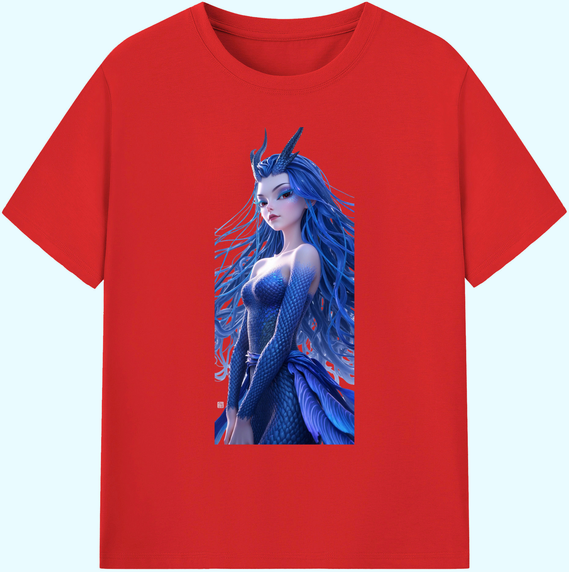 （画像用） Ne Zha 2 ナタ 魔童の大暴れ 綿100％ メンズ半袖Tシャツ｜肌触りやわらか＆通気性