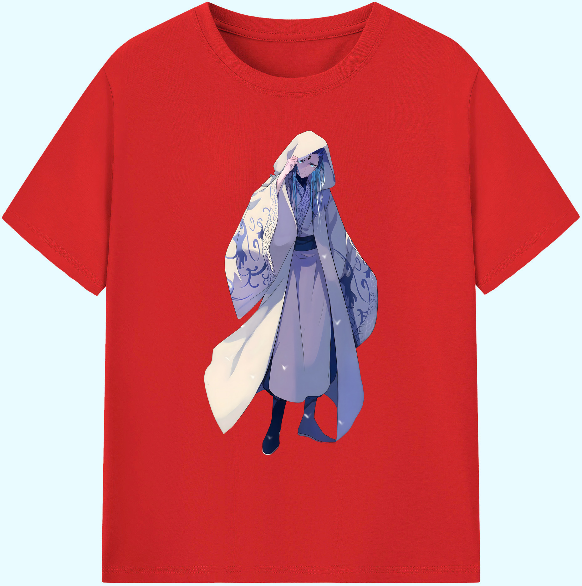 （画像用） Ne Zha 2 ナタ 魔童の大暴れ 綿100％ メンズ半袖Tシャツ｜肌触りやわらか＆通気性
