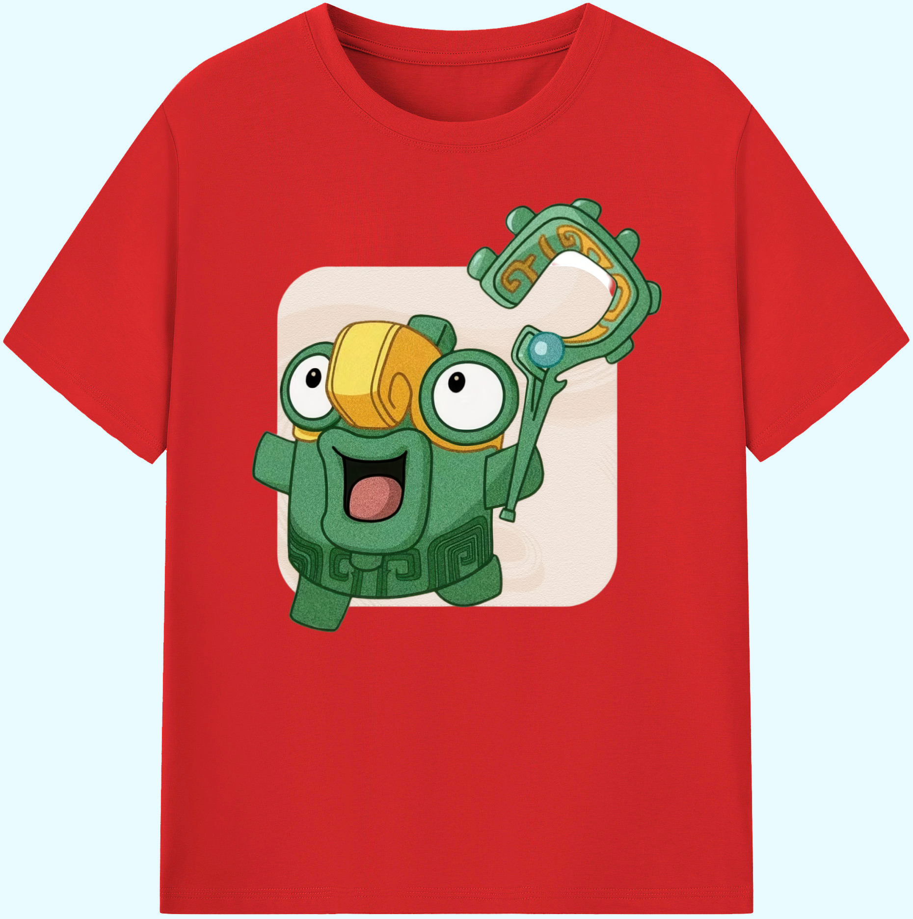 （画像用） Ne Zha 2 ナタ 魔童の大暴れ 綿100％ メンズ半袖Tシャツ｜肌触りやわらか＆通気性