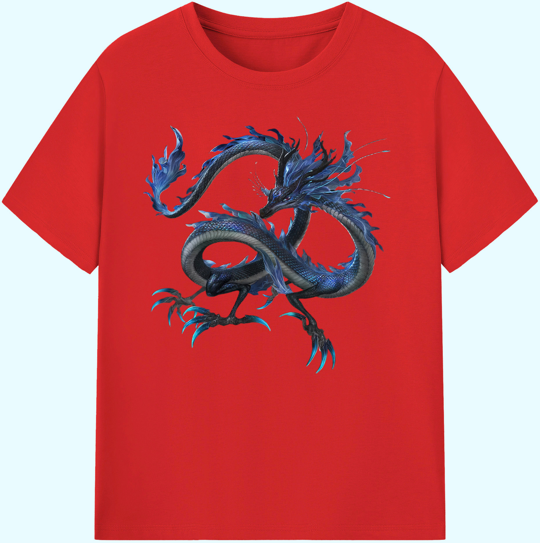 （画像用） Ne Zha 2 ナタ 魔童の大暴れ 綿100％ メンズ半袖Tシャツ｜肌触りやわらか＆通気性