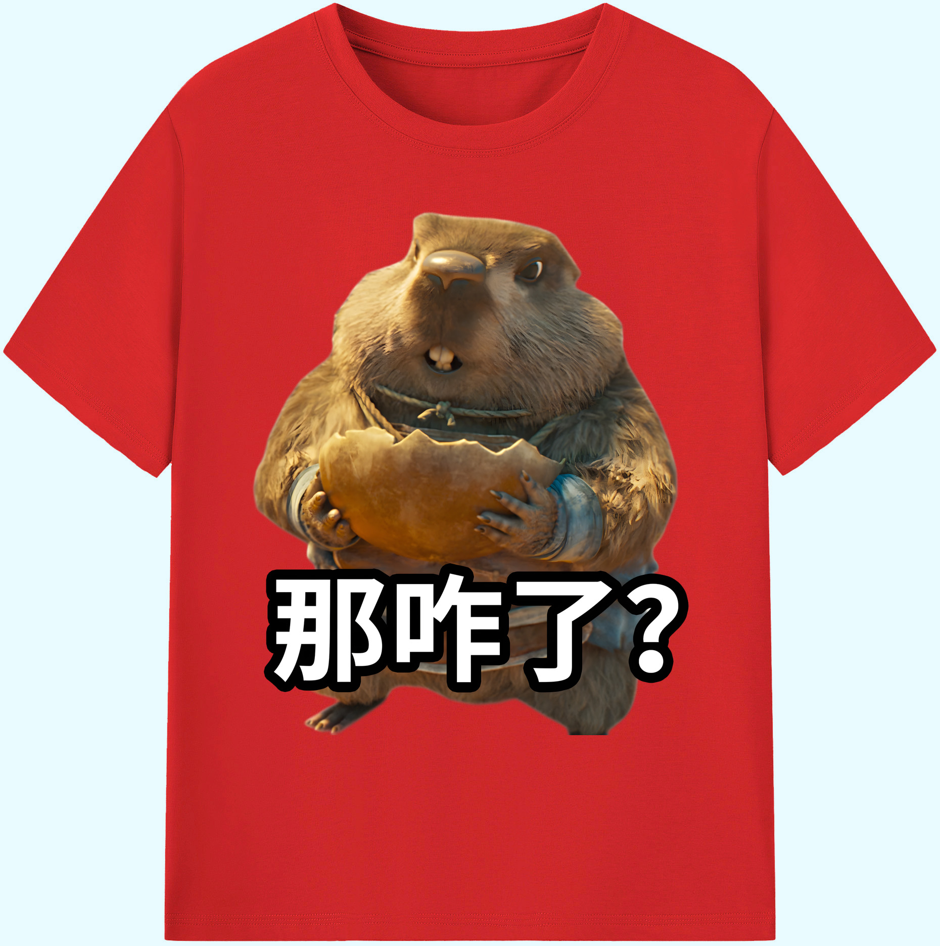 （画像用） Ne Zha 2 ナタ 魔童の大暴れ 綿100％ メンズ半袖Tシャツ｜肌触りやわらか＆通気性