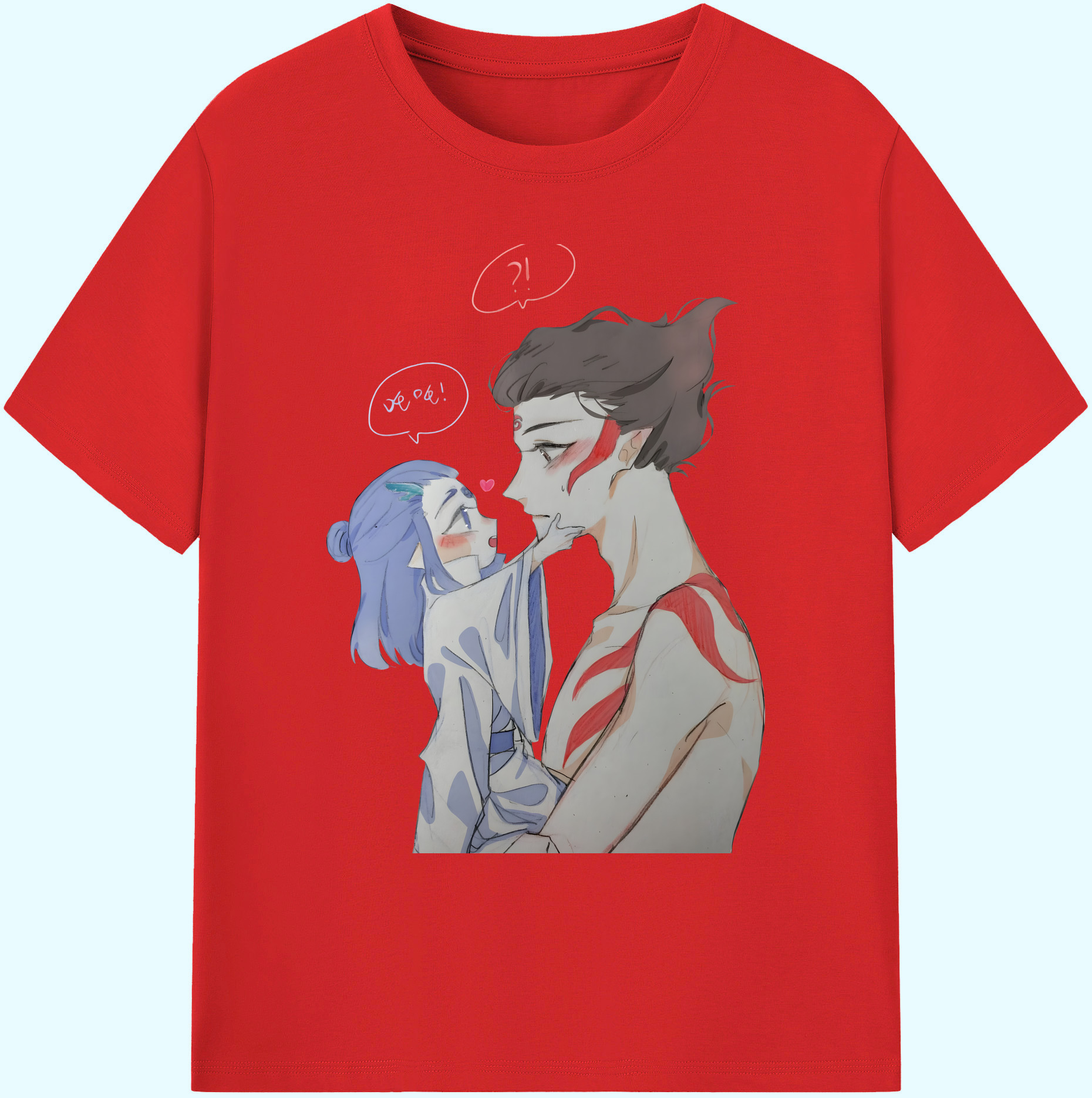 （画像用） Ne Zha 2 ナタ 魔童の大暴れ 綿100％ メンズ半袖Tシャツ｜肌触りやわらか＆通気性