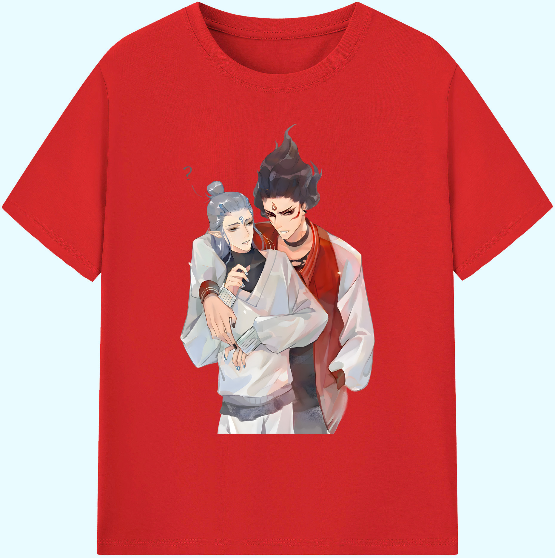 （画像用） Ne Zha 2 ナタ 魔童の大暴れ 綿100％ メンズ半袖Tシャツ｜肌触りやわらか＆通気性