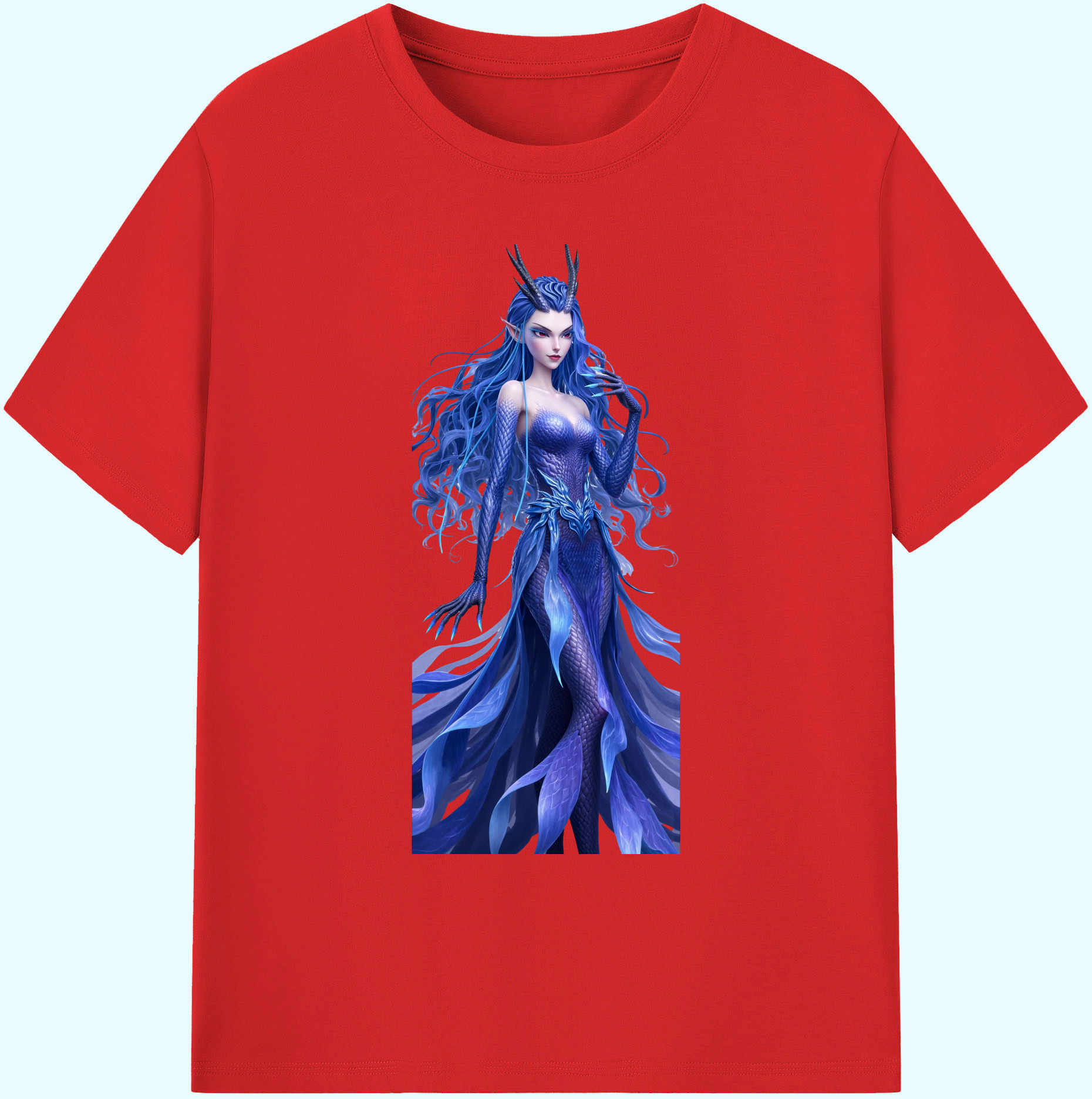 （画像用） Ne Zha 2 ナタ 魔童の大暴れ 綿100％ メンズ半袖Tシャツ｜肌触りやわらか＆通気性