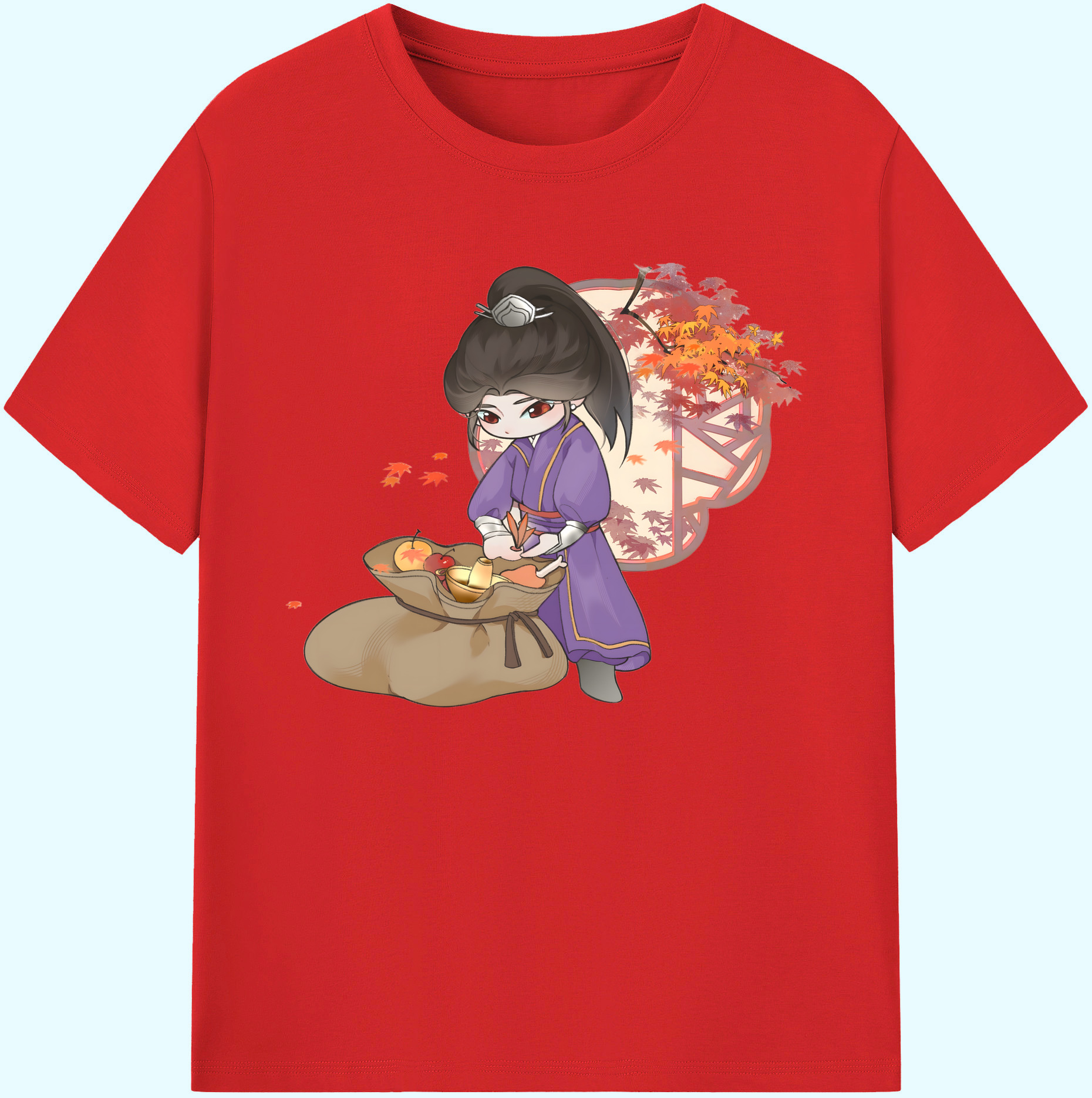 （画像用） Ne Zha 2 ナタ 魔童の大暴れ 綿100％ メンズ半袖Tシャツ｜肌触りやわらか＆通気性