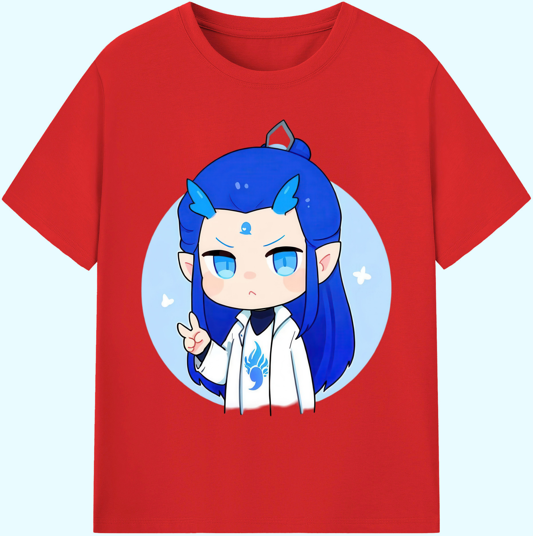 （画像用） Ne Zha 2 ナタ 魔童の大暴れ 綿100％ メンズ半袖Tシャツ｜肌触りやわらか＆通気性