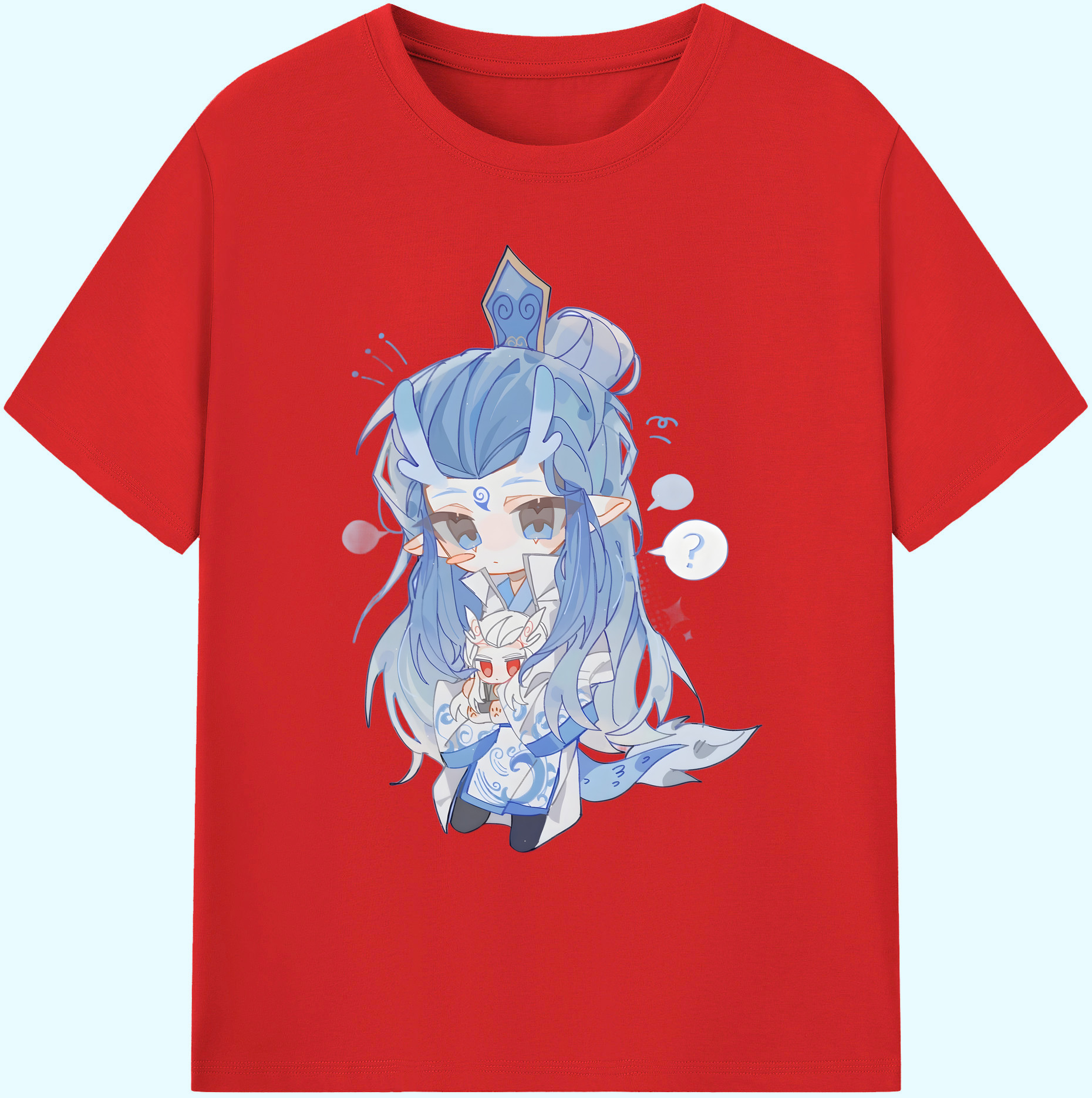 （画像用） Ne Zha 2 ナタ 魔童の大暴れ 綿100％ メンズ半袖Tシャツ｜肌触りやわらか＆通気性