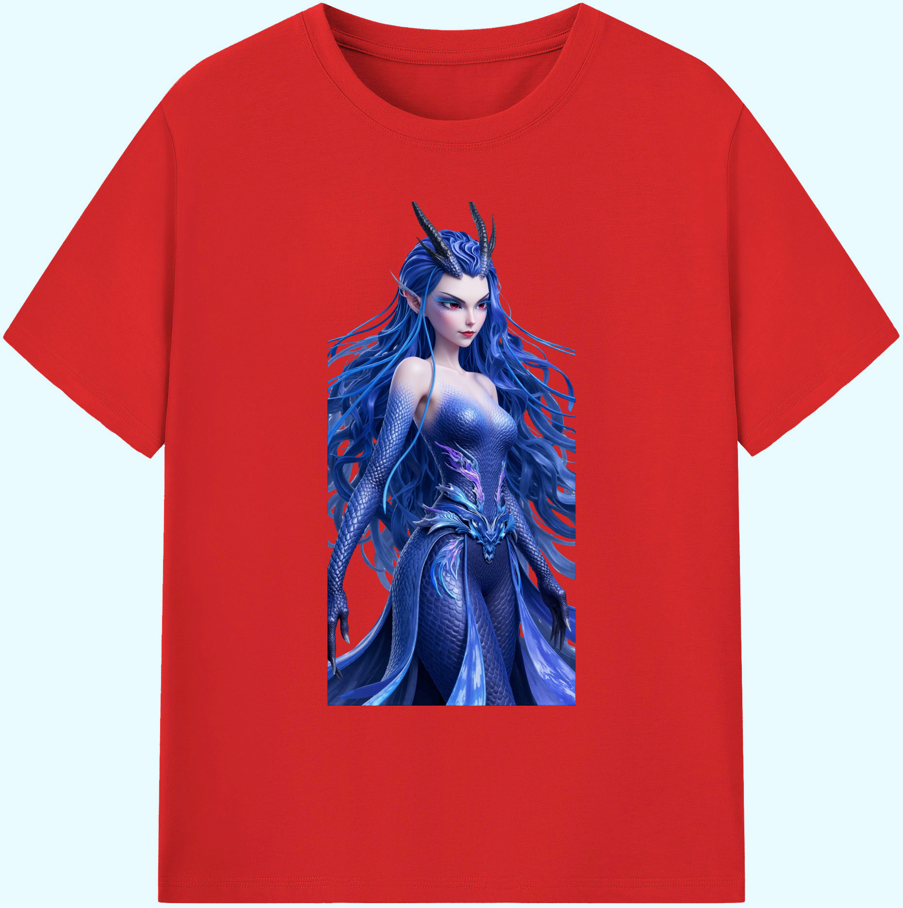 （画像用） Ne Zha 2 ナタ 魔童の大暴れ 綿100％ メンズ半袖Tシャツ｜肌触りやわらか＆通気性