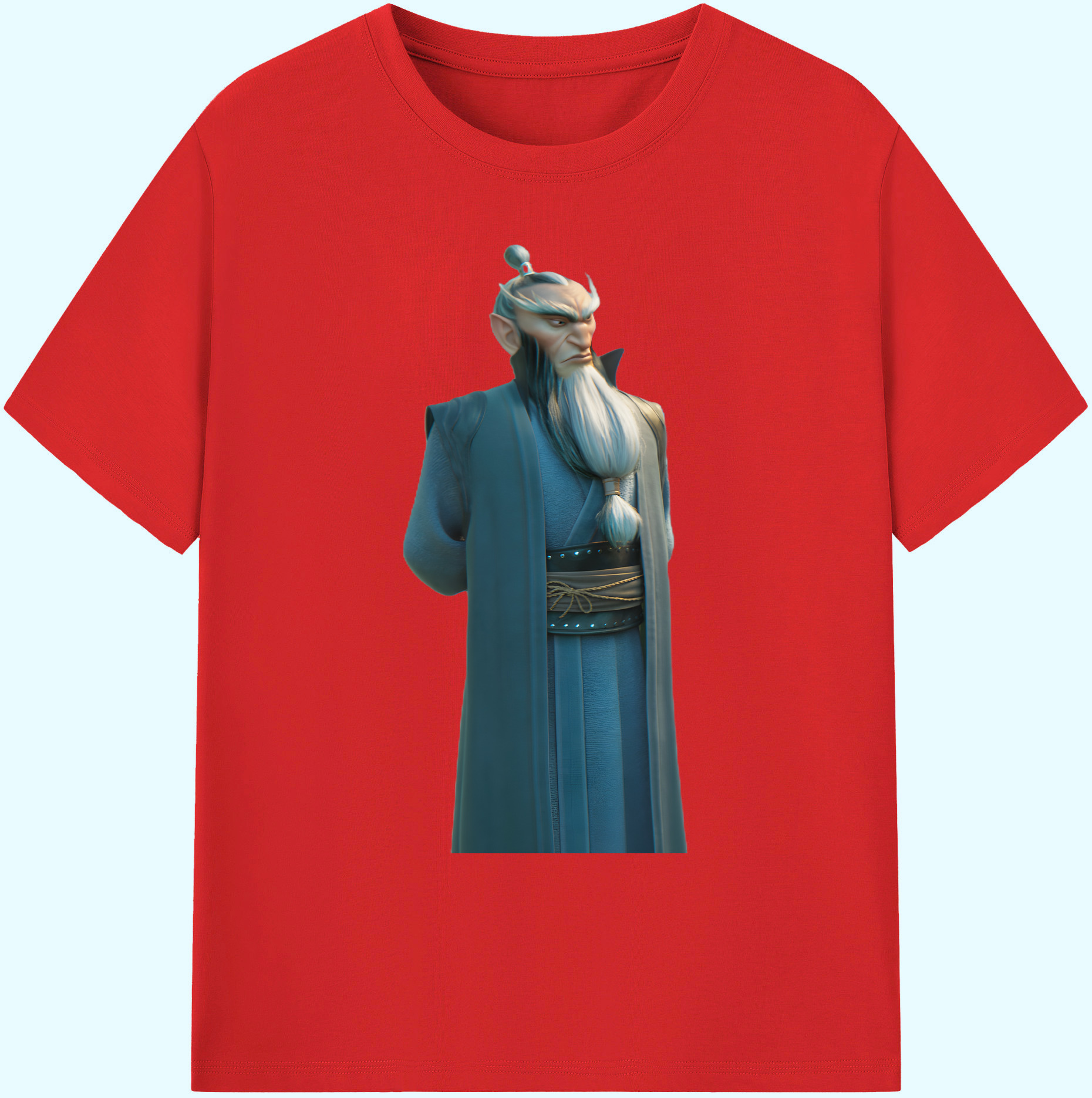（画像用） Ne Zha 2 ナタ 魔童の大暴れ 綿100％ メンズ半袖Tシャツ｜肌触りやわらか＆通気性
