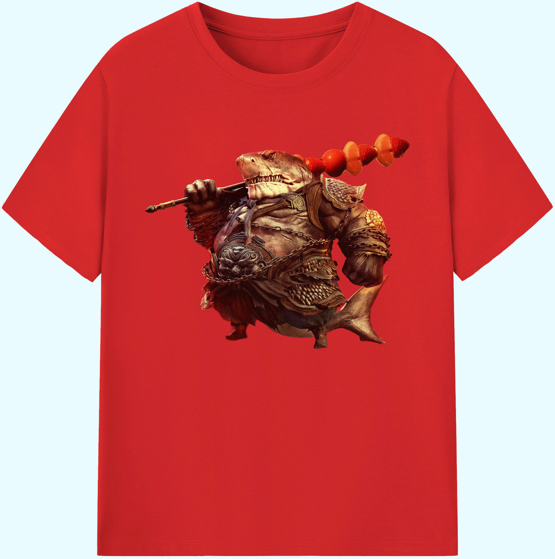 （画像用） Ne Zha 2 ナタ 魔童の大暴れ 綿100％ メンズ半袖Tシャツ｜肌触りやわらか＆通気性