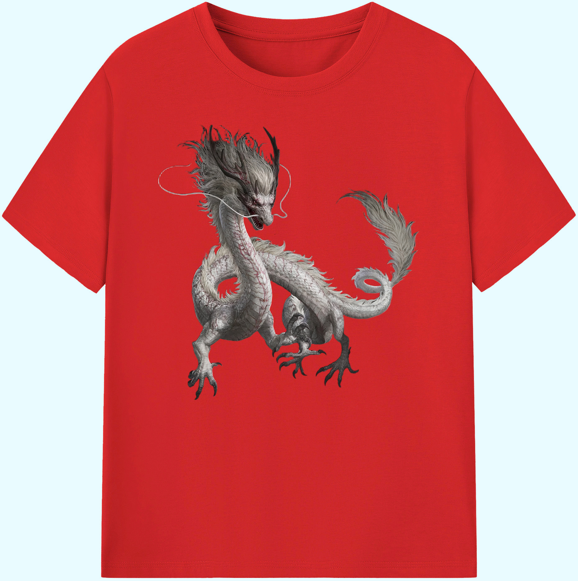 （画像用） Ne Zha 2 ナタ 魔童の大暴れ 綿100％ メンズ半袖Tシャツ｜肌触りやわらか＆通気性