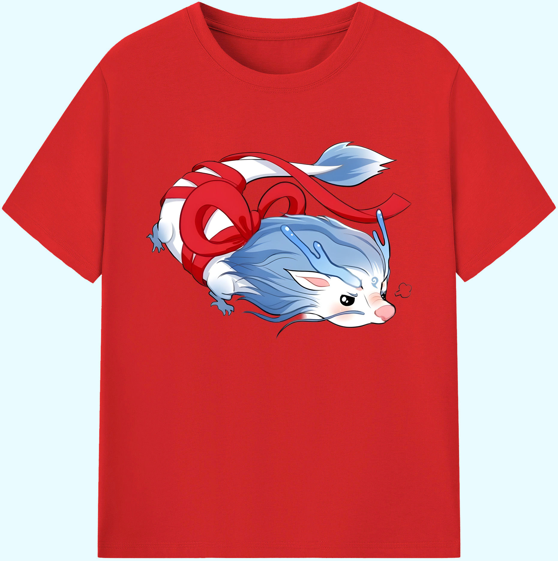 （画像用） Ne Zha 2 ナタ 魔童の大暴れ 綿100％ メンズ半袖Tシャツ｜肌触りやわらか＆通気性