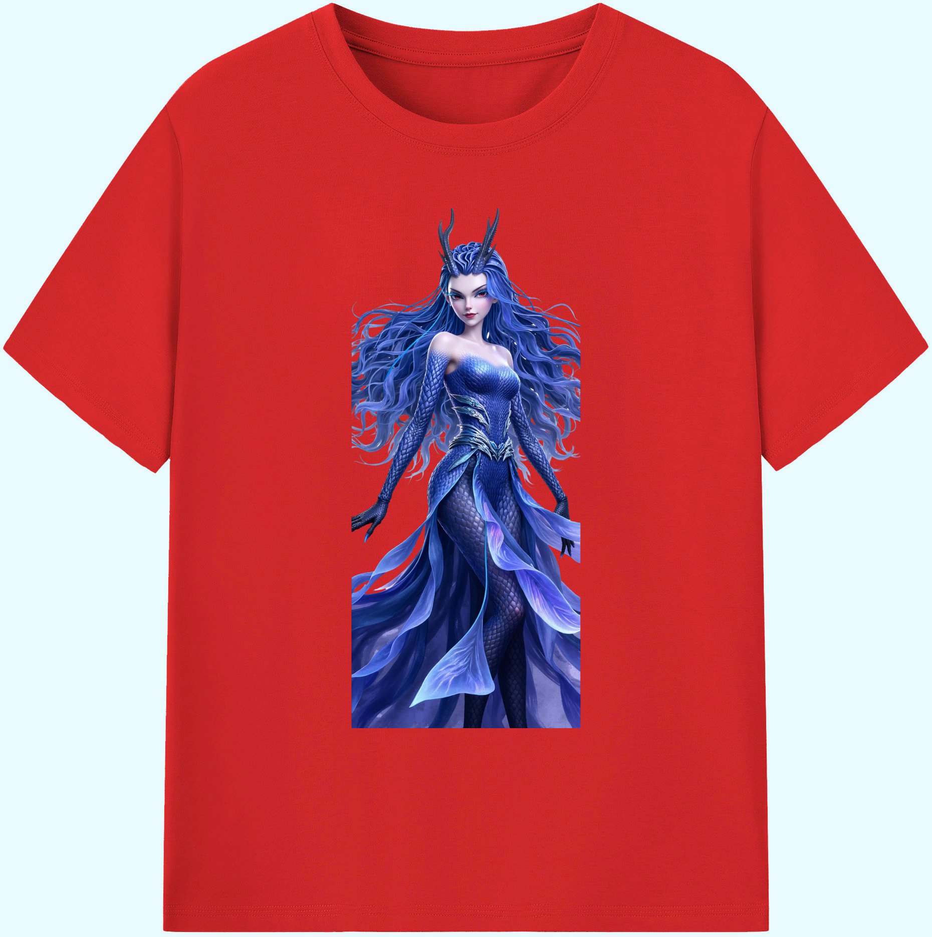 （画像用） Ne Zha 2 ナタ 魔童の大暴れ 綿100％ メンズ半袖Tシャツ｜肌触りやわらか＆通気性