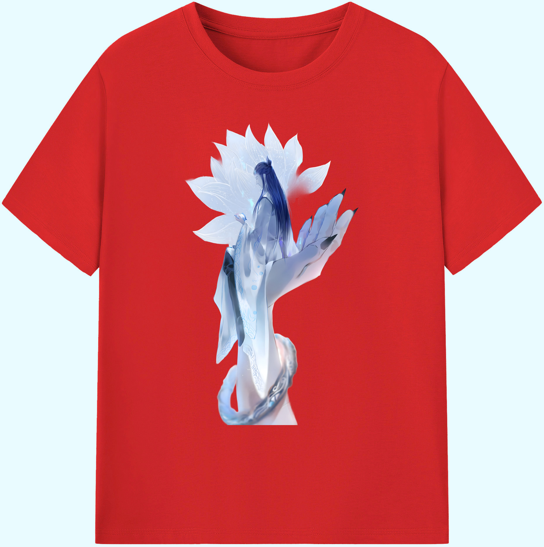 （画像用） Ne Zha 2 ナタ 魔童の大暴れ 綿100％ メンズ半袖Tシャツ｜肌触りやわらか＆通気性