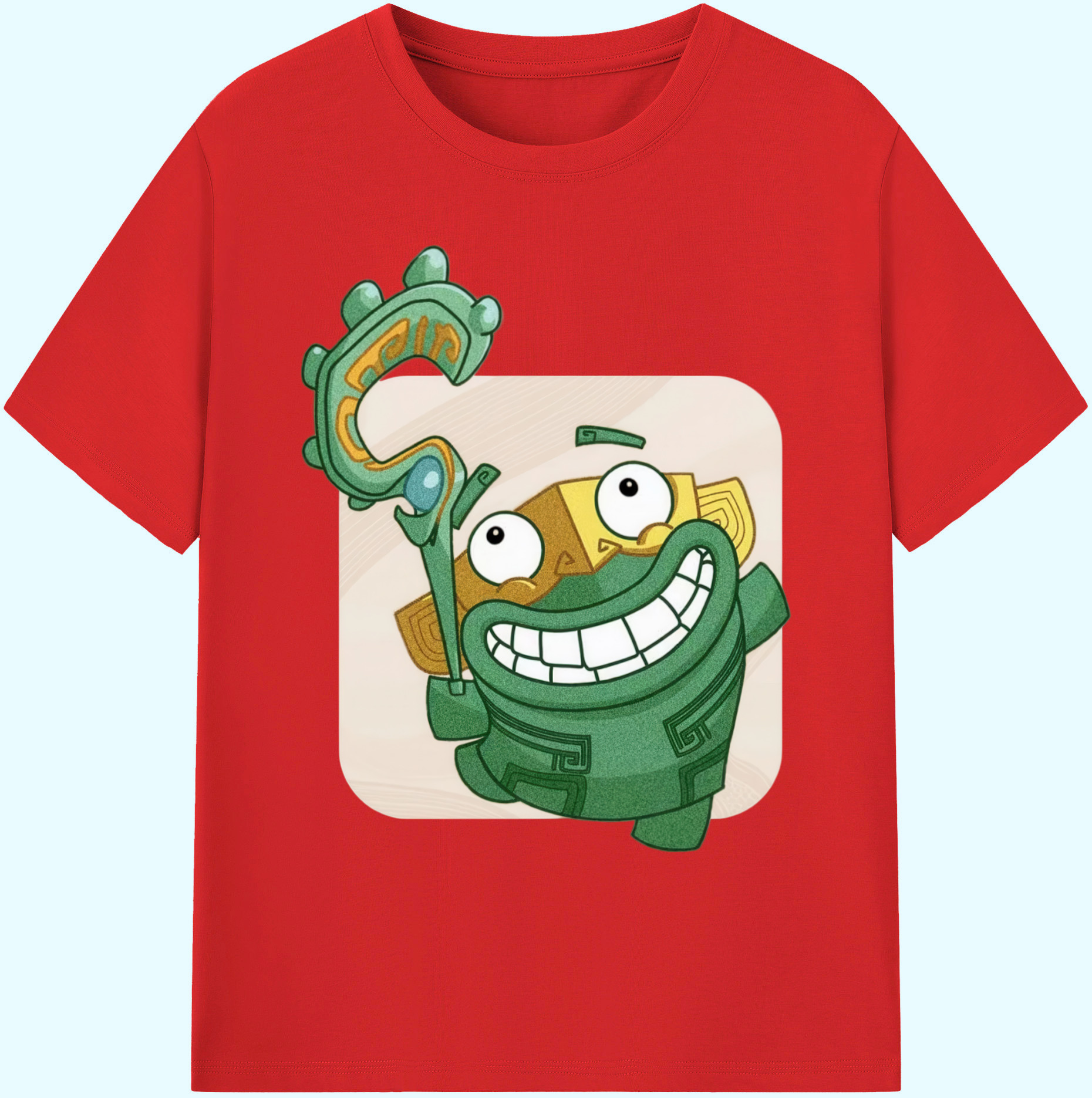 （画像用） Ne Zha 2 ナタ 魔童の大暴れ 綿100％ メンズ半袖Tシャツ｜肌触りやわらか＆通気性