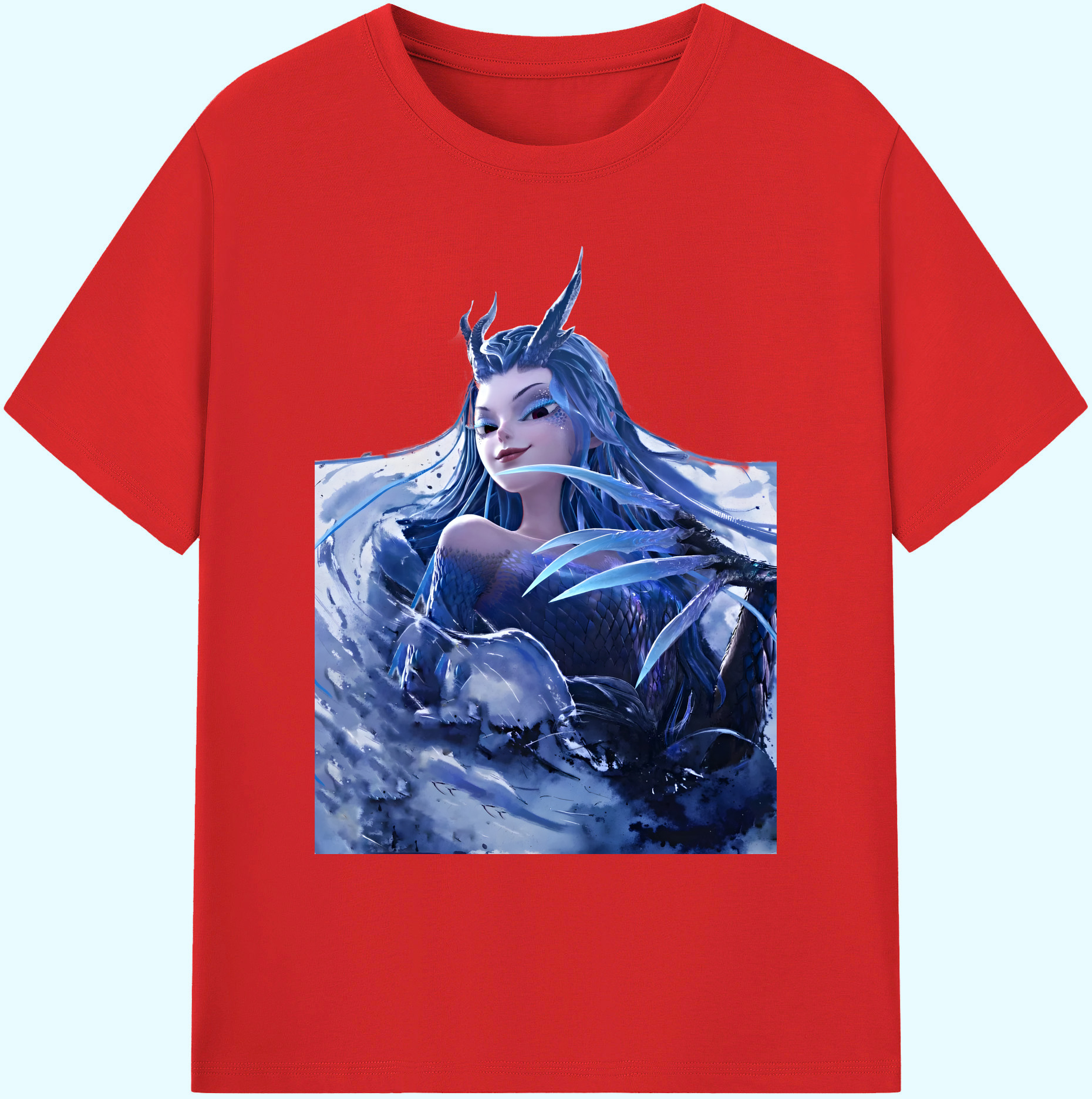 （画像用） Ne Zha 2 ナタ 魔童の大暴れ 綿100％ メンズ半袖Tシャツ｜肌触りやわらか＆通気性