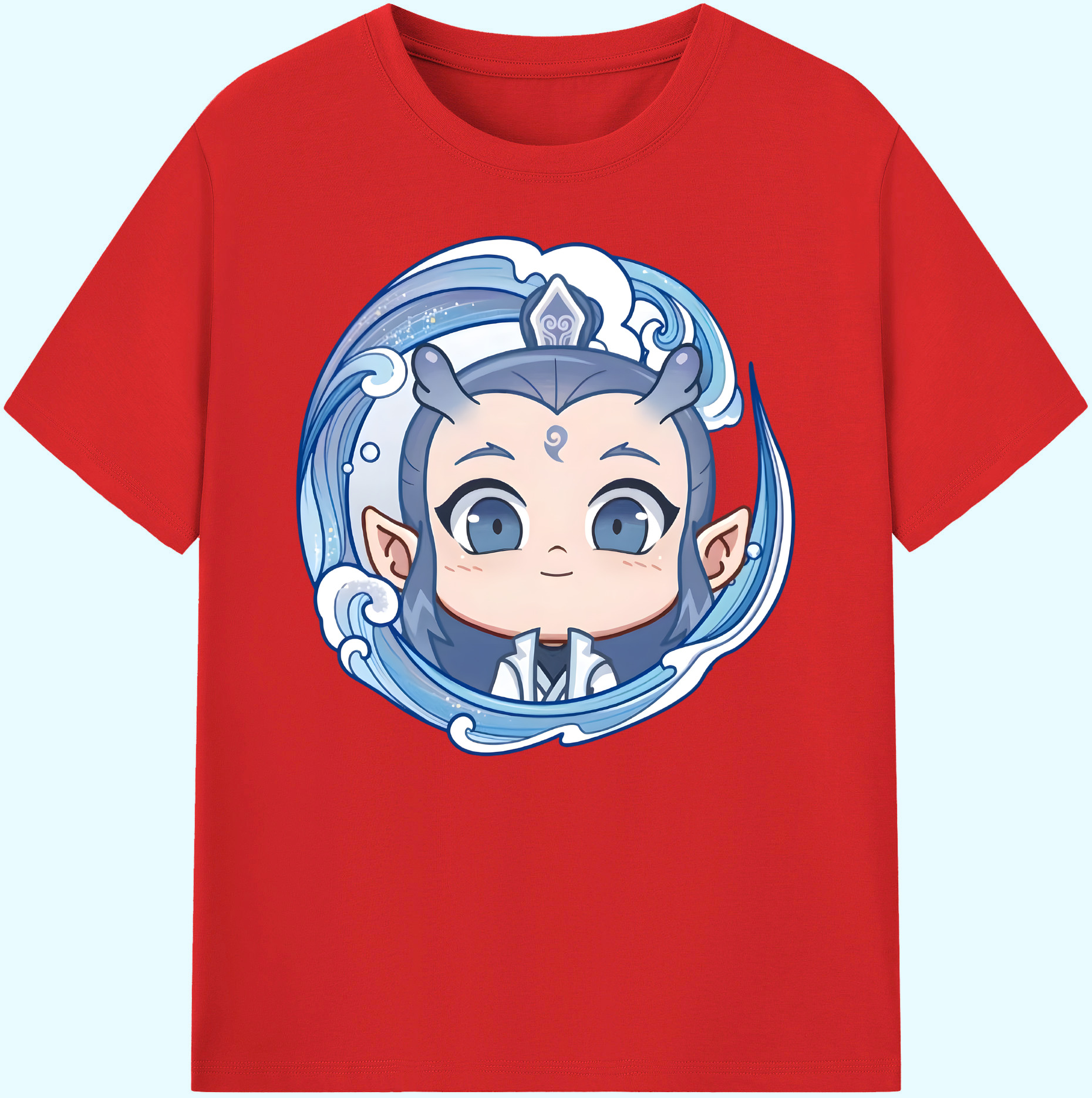（画像用） Ne Zha 2 ナタ 魔童の大暴れ 綿100％ メンズ半袖Tシャツ｜肌触りやわらか＆通気性