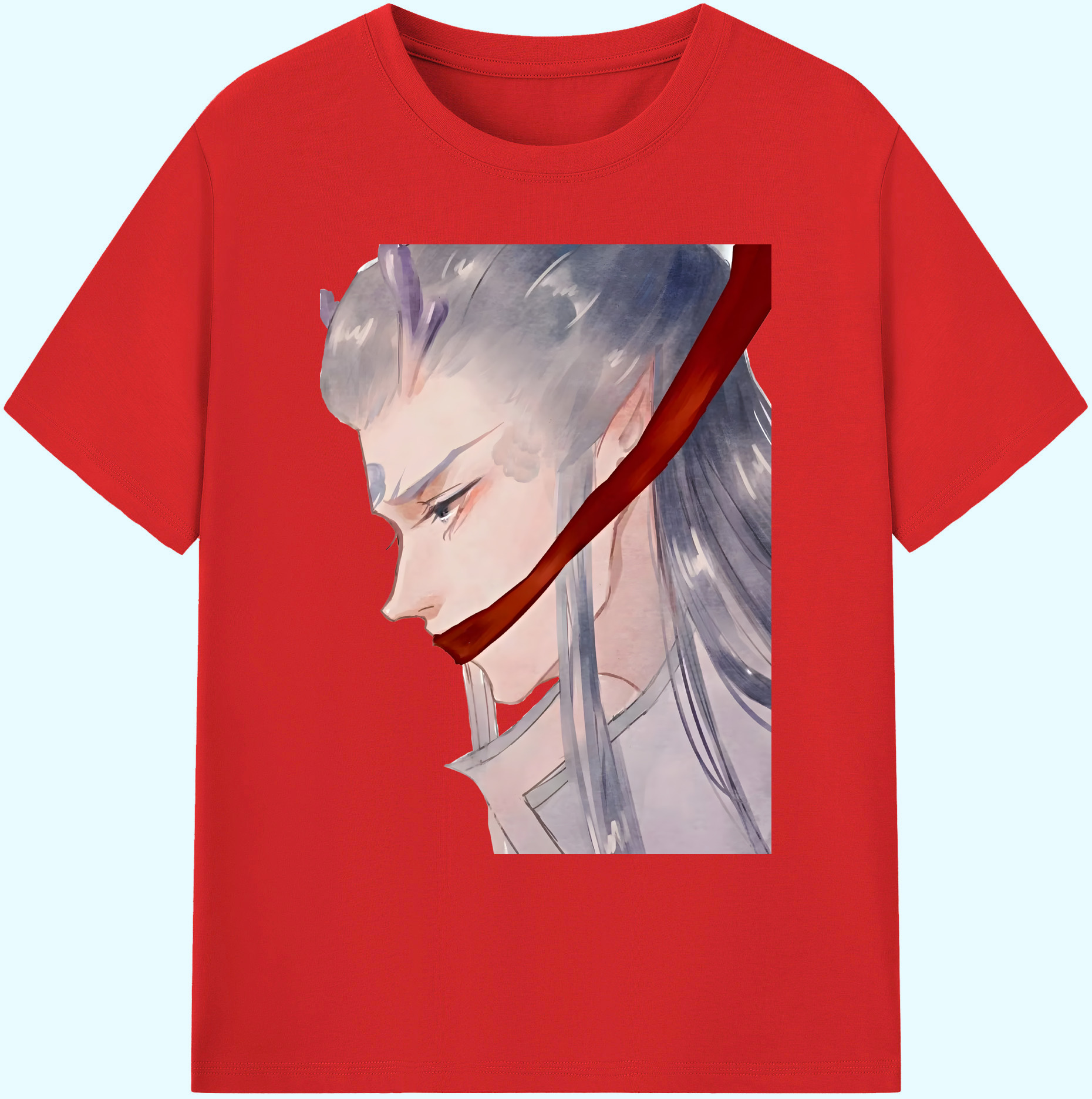（画像用） Ne Zha 2 ナタ 魔童の大暴れ 綿100％ メンズ半袖Tシャツ｜肌触りやわらか＆通気性