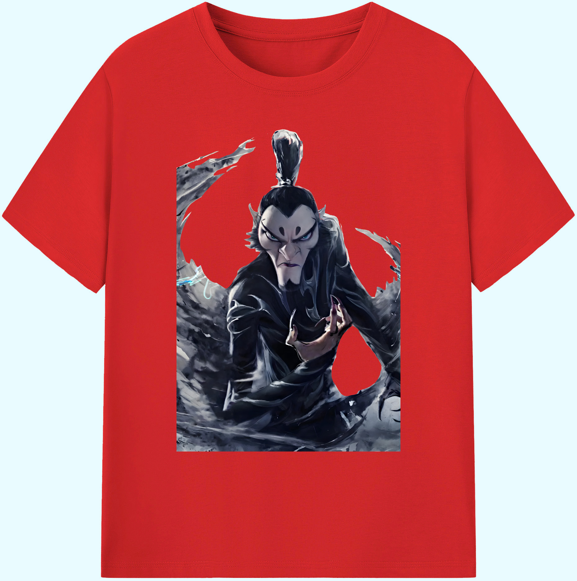 （画像用） Ne Zha 2 ナタ 魔童の大暴れ 綿100％ メンズ半袖Tシャツ｜肌触りやわらか＆通気性