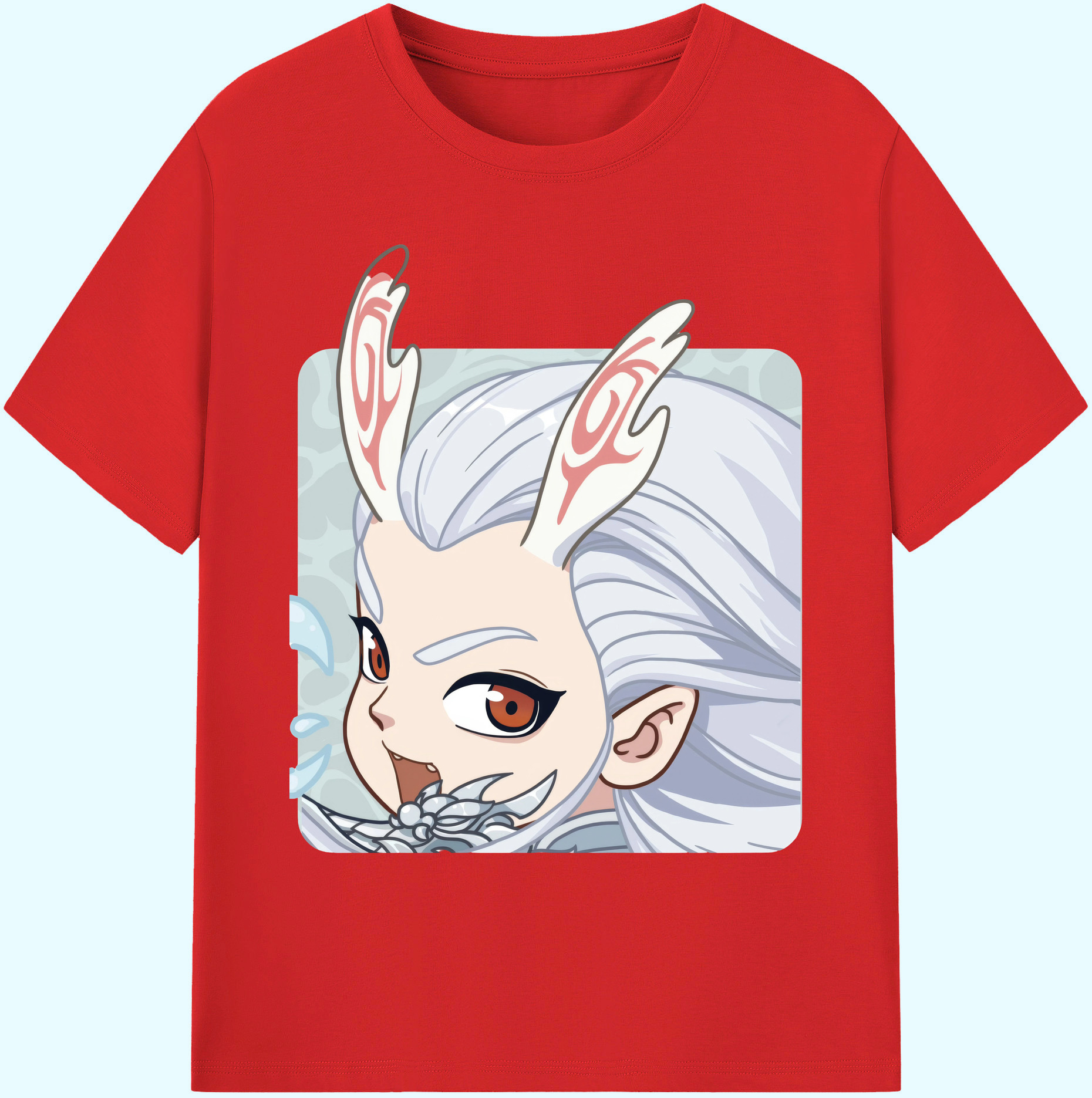 （画像用） Ne Zha 2 ナタ 魔童の大暴れ 綿100％ メンズ半袖Tシャツ｜肌触りやわらか＆通気性