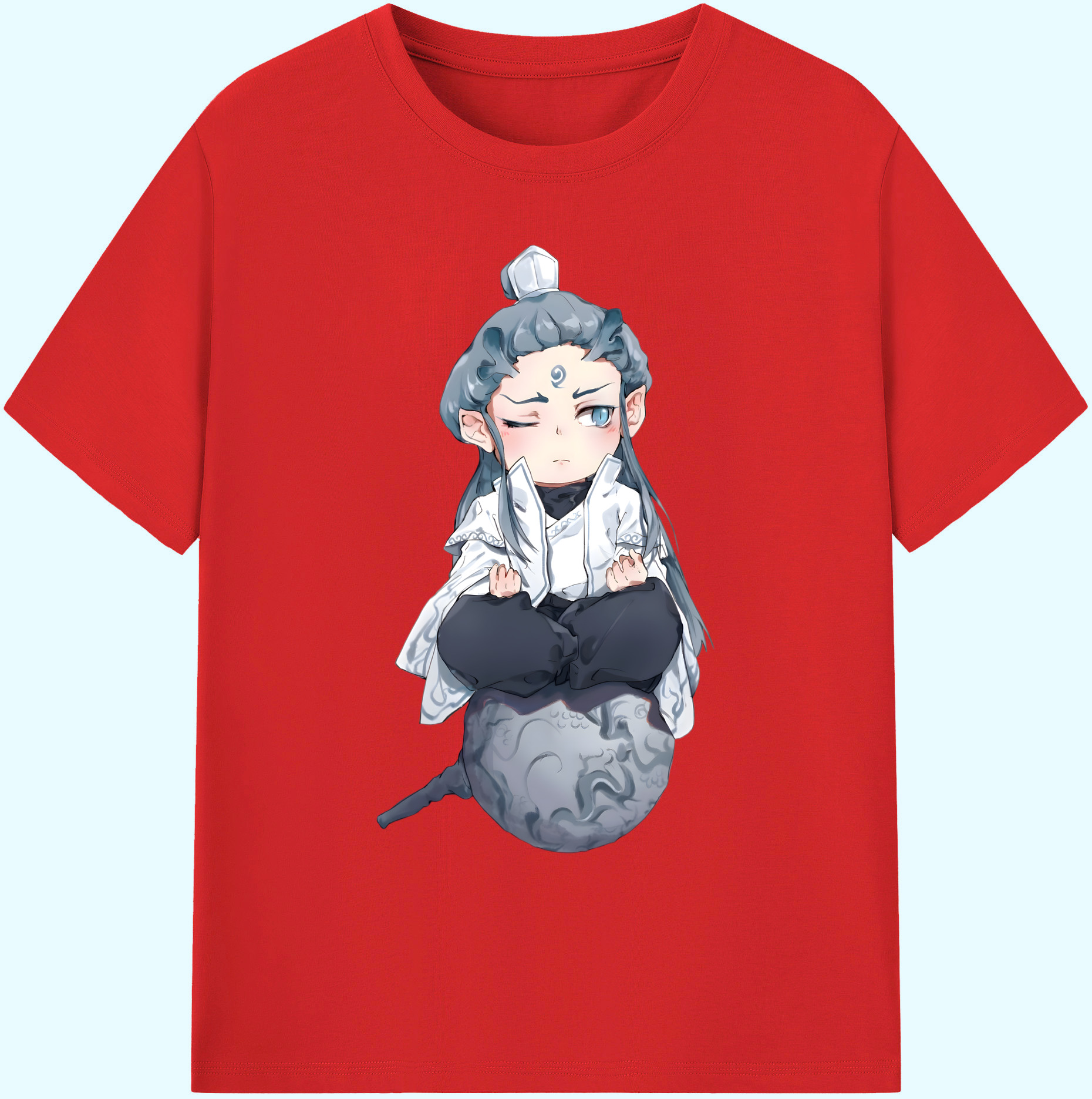 （画像用） Ne Zha 2 ナタ 魔童の大暴れ 綿100％ メンズ半袖Tシャツ｜肌触りやわらか＆通気性
