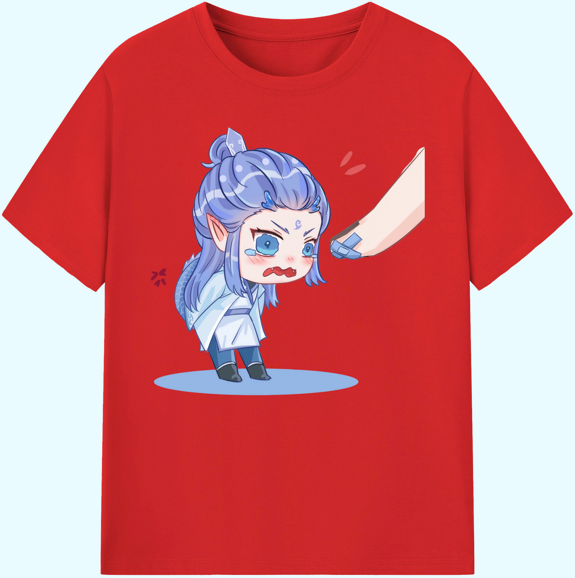 （画像用） Ne Zha 2 ナタ 魔童の大暴れ 綿100％ メンズ半袖Tシャツ｜肌触りやわらか＆通気性