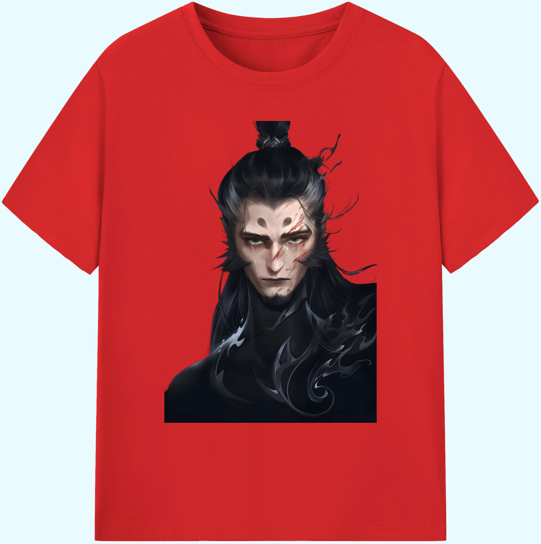 （画像用） Ne Zha 2 ナタ 魔童の大暴れ 綿100％ メンズ半袖Tシャツ｜肌触りやわらか＆通気性