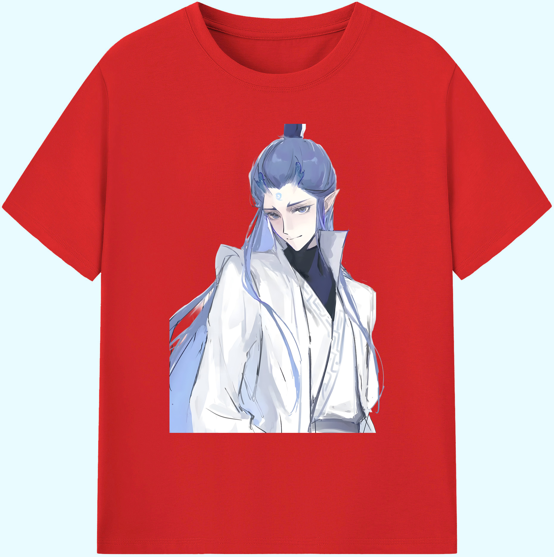 （画像用） Ne Zha 2 ナタ 魔童の大暴れ 綿100％ メンズ半袖Tシャツ｜肌触りやわらか＆通気性