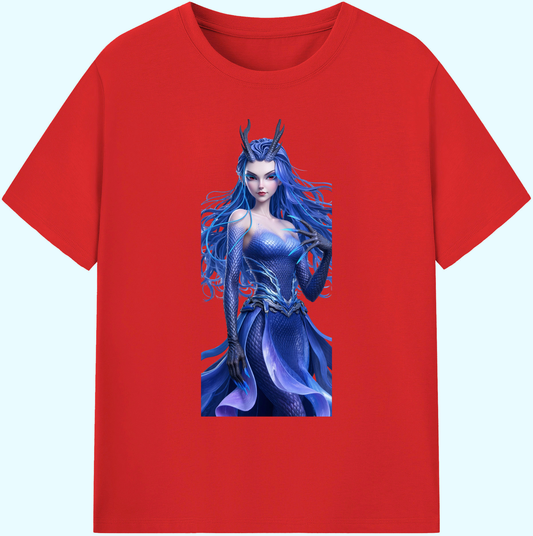 （画像用） Ne Zha 2 ナタ 魔童の大暴れ 綿100％ メンズ半袖Tシャツ｜肌触りやわらか＆通気性