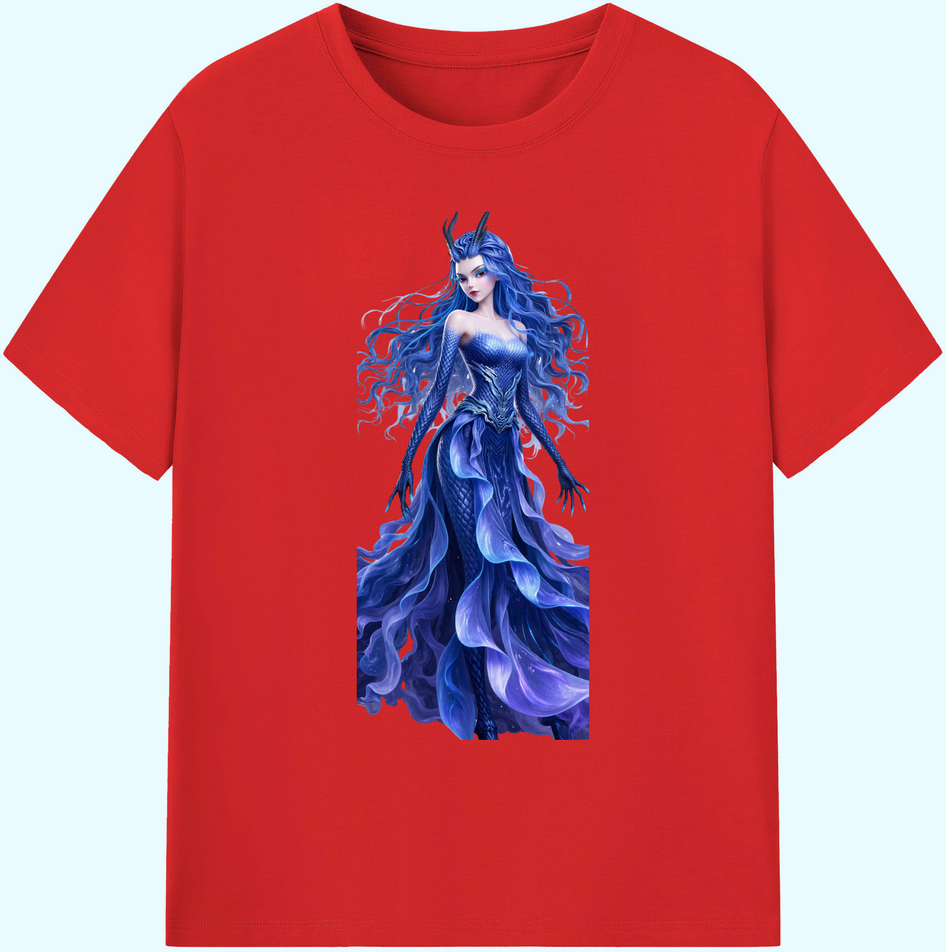（画像用） Ne Zha 2 ナタ 魔童の大暴れ 綿100％ メンズ半袖Tシャツ｜肌触りやわらか＆通気性