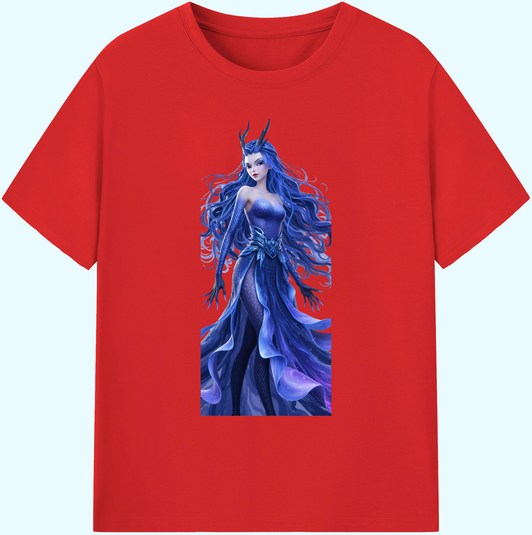 （画像用） Ne Zha 2 ナタ 魔童の大暴れ 綿100％ メンズ半袖Tシャツ｜肌触りやわらか＆通気性