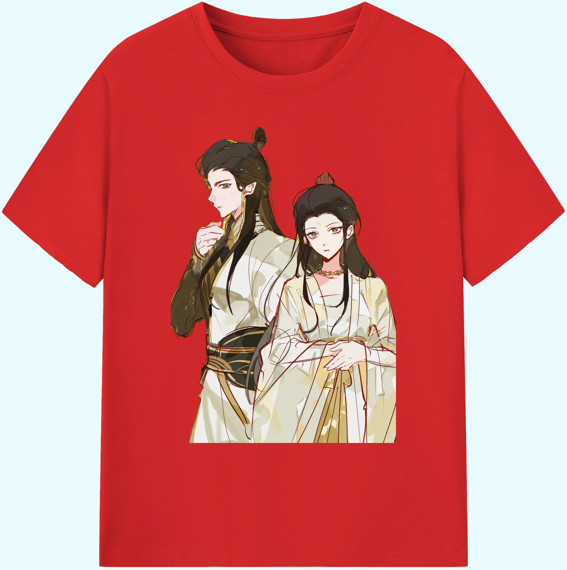 （画像用） Ne Zha 2 ナタ 魔童の大暴れ 綿100％ メンズ半袖Tシャツ｜肌触りやわらか＆通気性