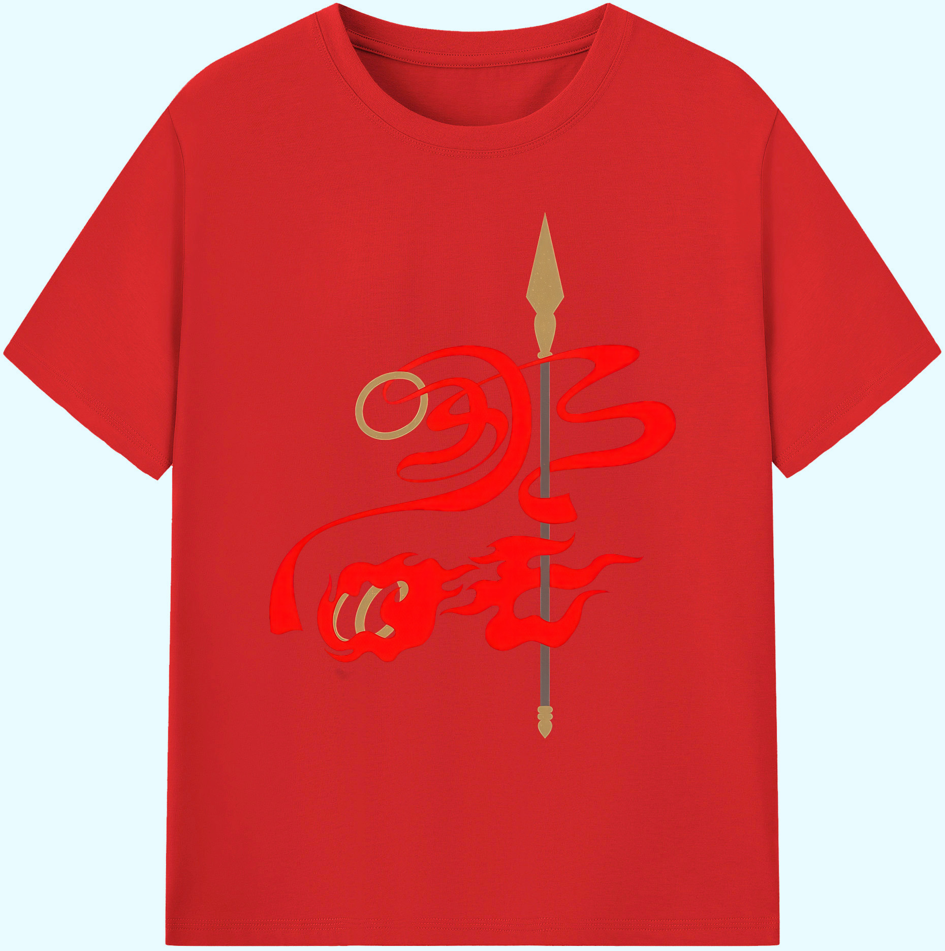 （画像用） Ne Zha 2 ナタ 魔童の大暴れ 綿100％ メンズ半袖Tシャツ｜肌触りやわらか＆通気性